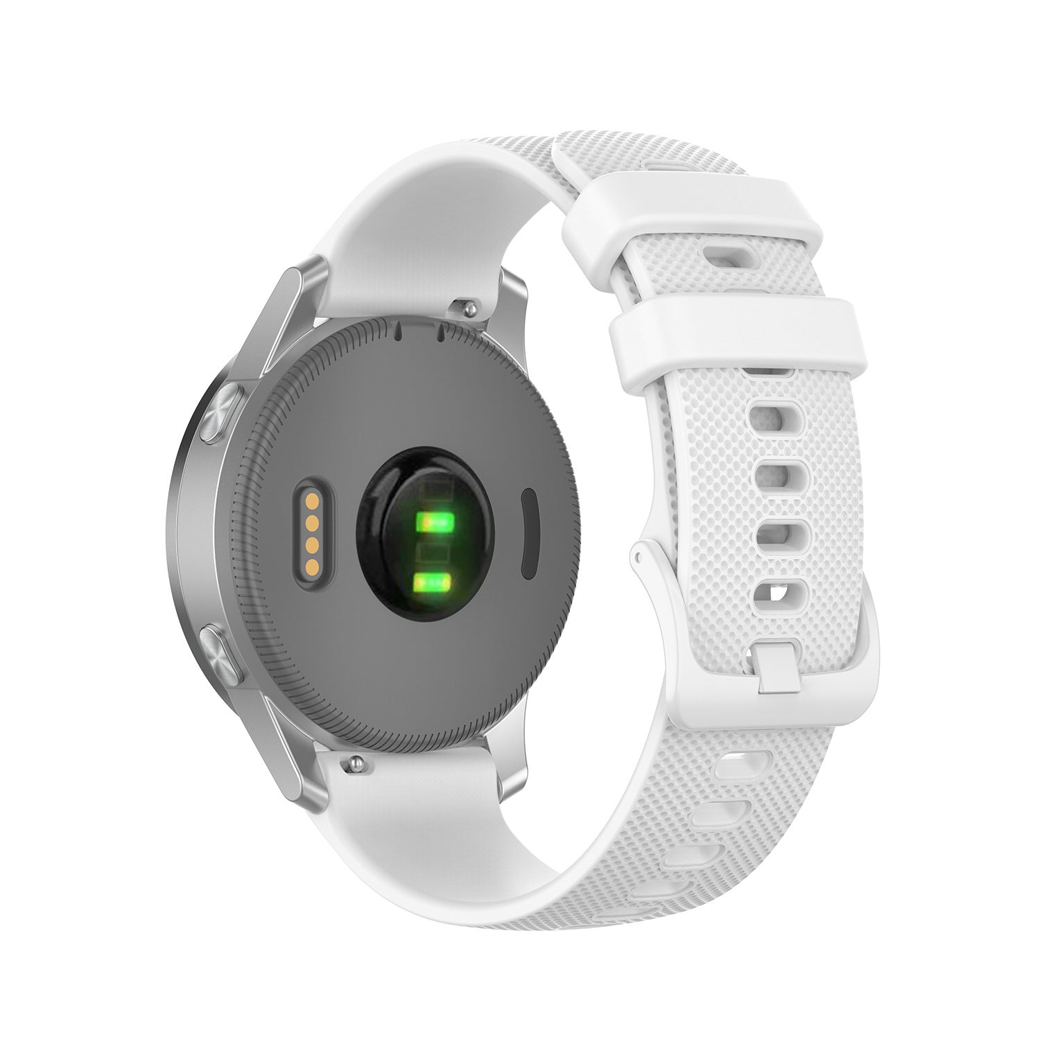 Classic Silicone White with matching buckle for Galaxy Fit3
