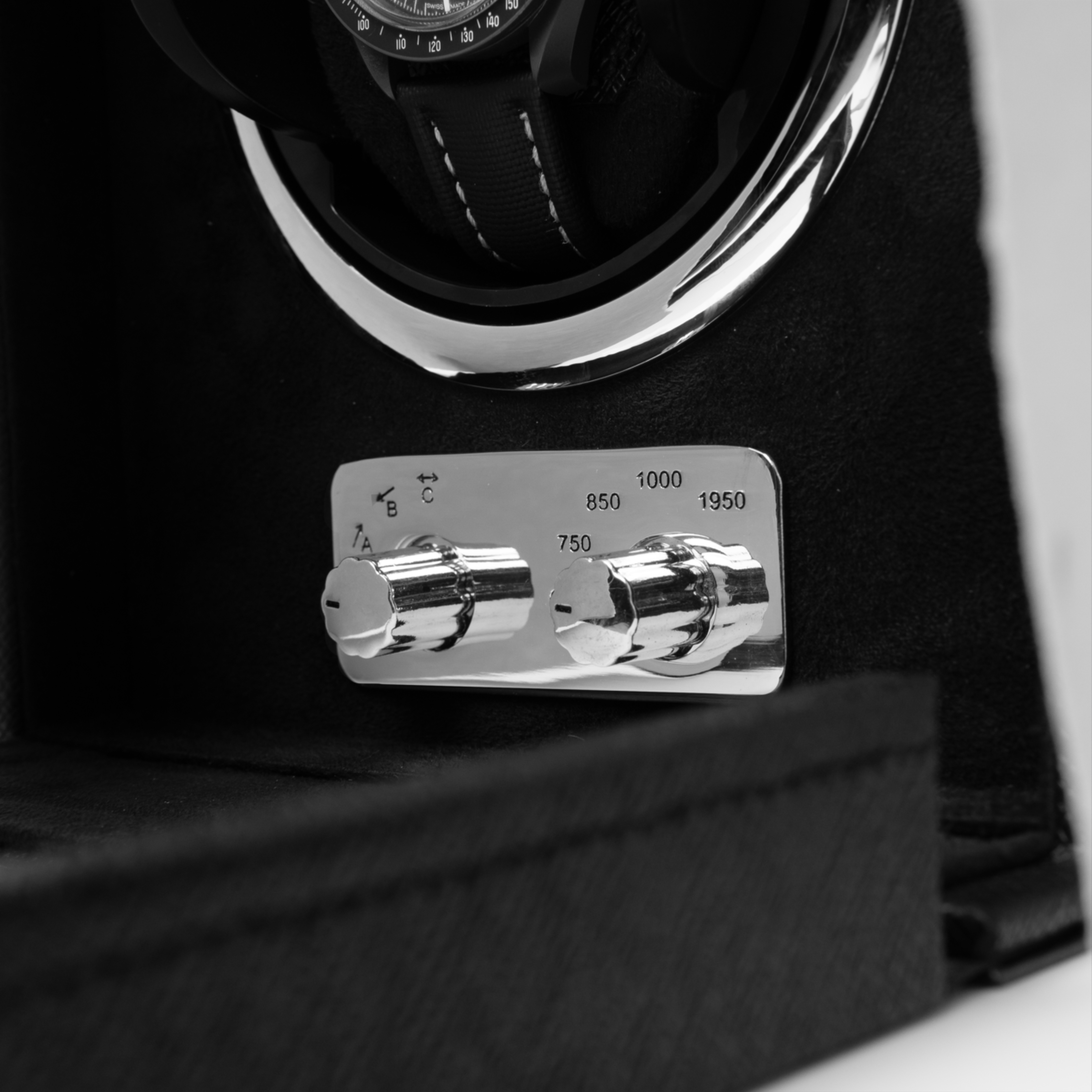 Watch Winder - Saffiano Leather (Single/Double) | Black