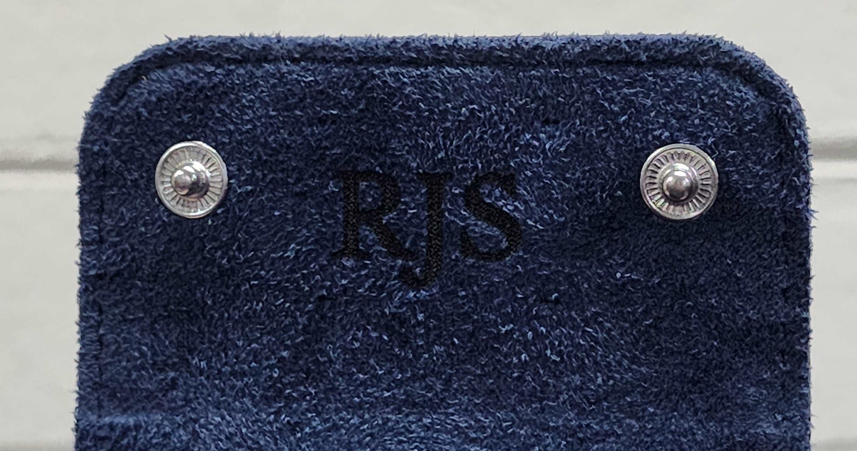 Hamilton - 1 Watch Roll - Saffiano Navy Blue | Navy Blue Velvet