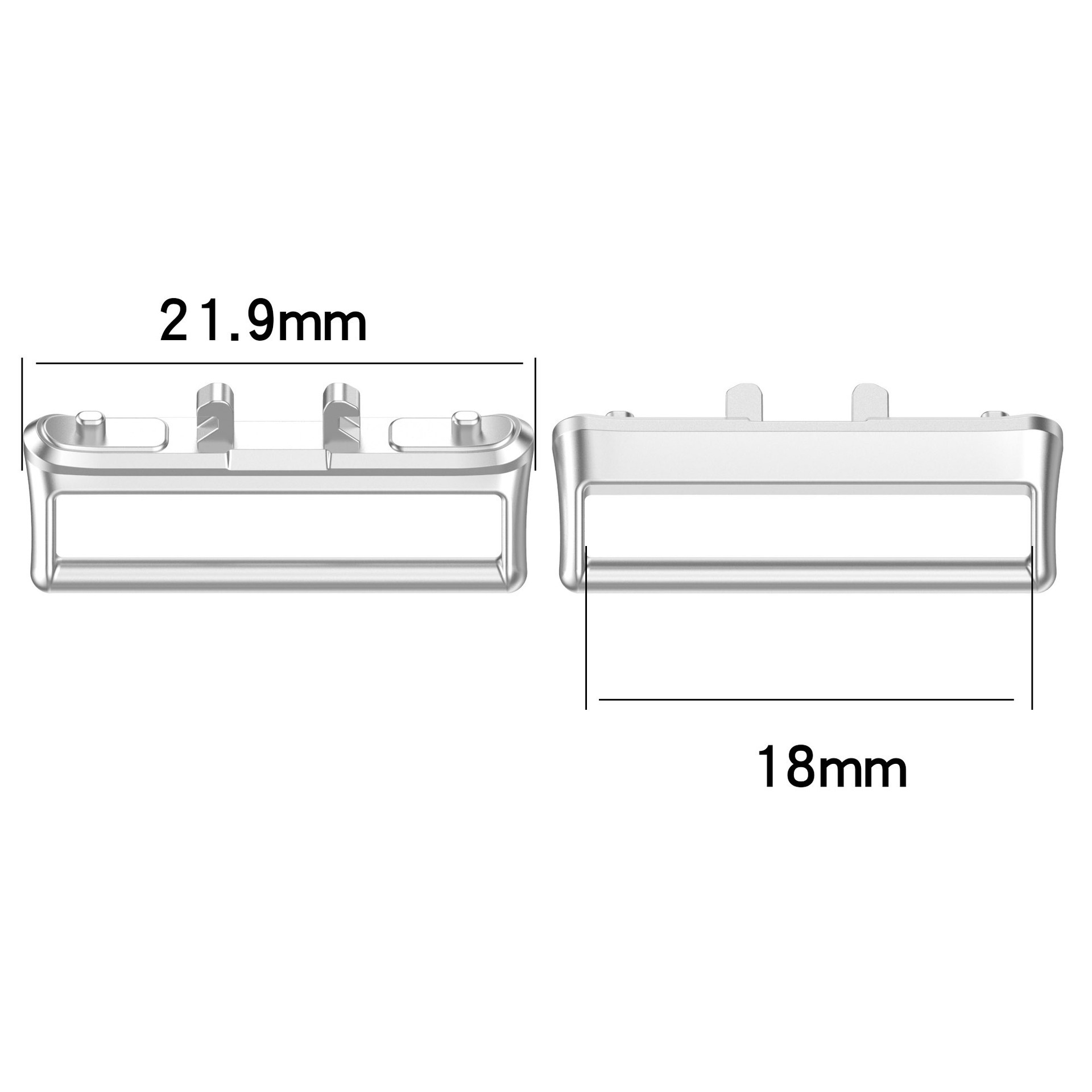 Galaxy Fit3 metal strap adapter connector, stainless steel watch band attachment