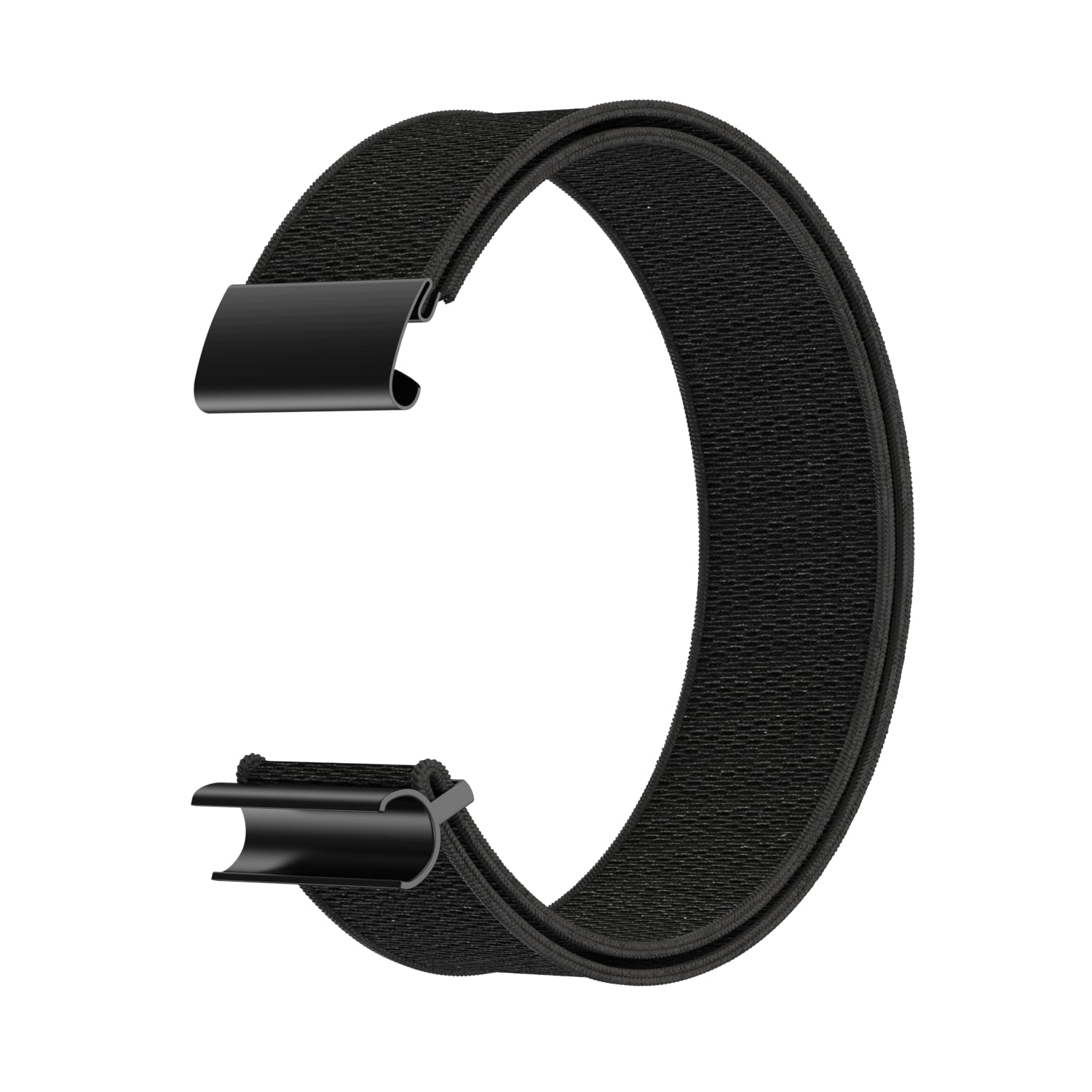 Black woven loop band with magnetic closure for Whoop 4 fitness tracker