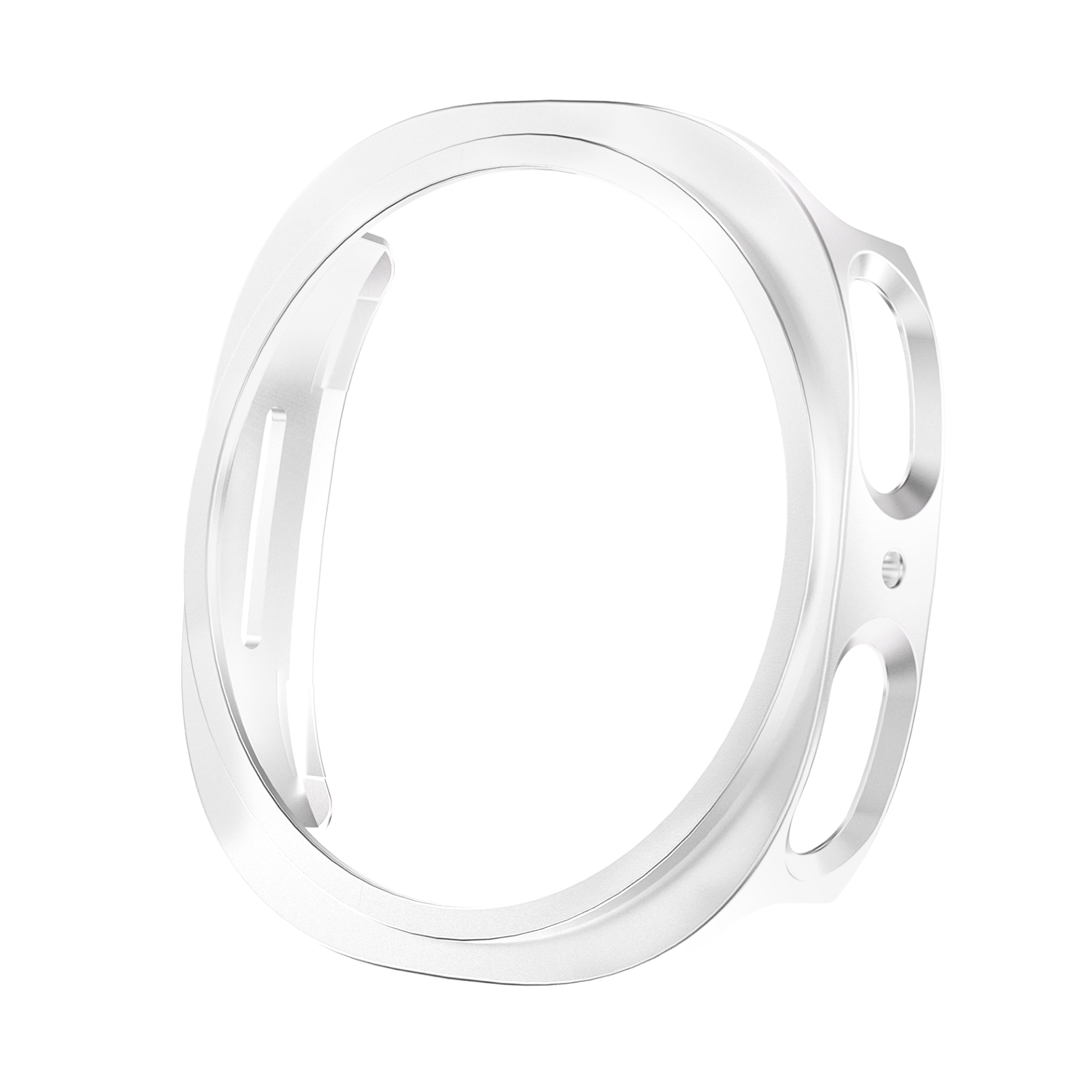 Clear protective case for Galaxy Watch 8 with reinforced bumper edges and cutouts for buttons