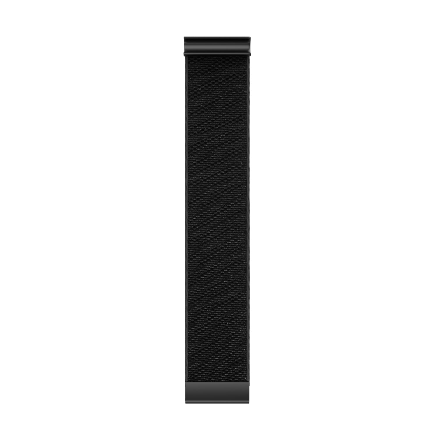 Black woven loop band for Whoop 4 fitness tracker with secure closure and breathable mesh design