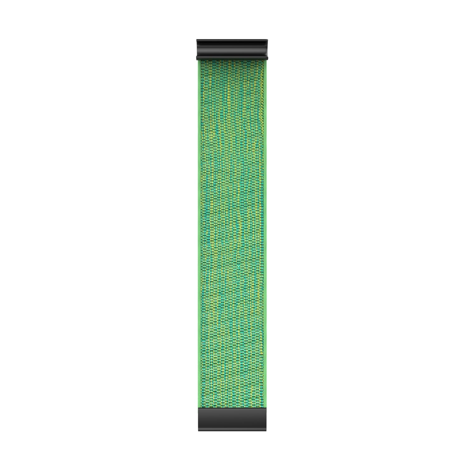 Green woven loop band with black end tabs for Whoop 4 fitness tracker
