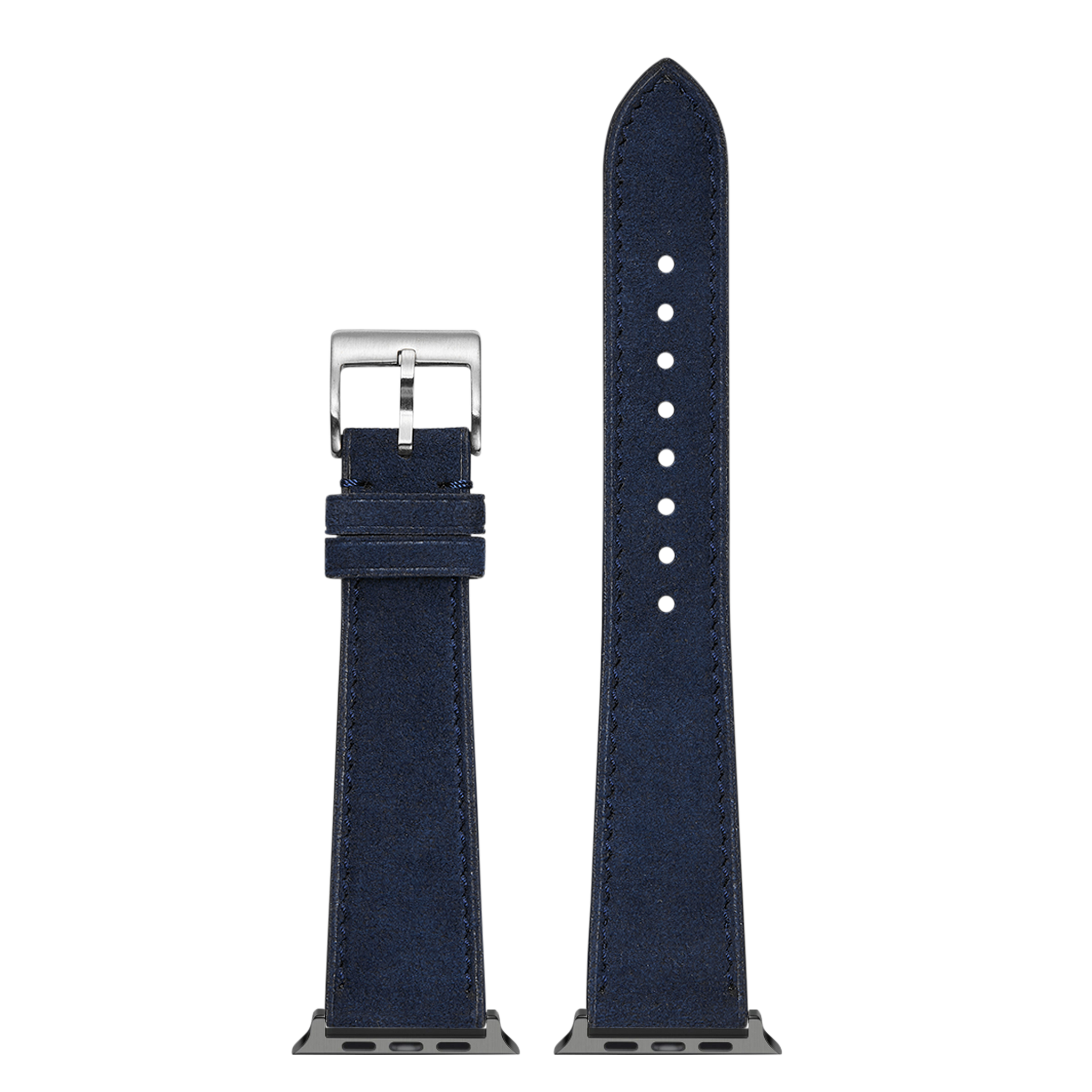 [Apple Watch] Alcantara Leather Navy Blue