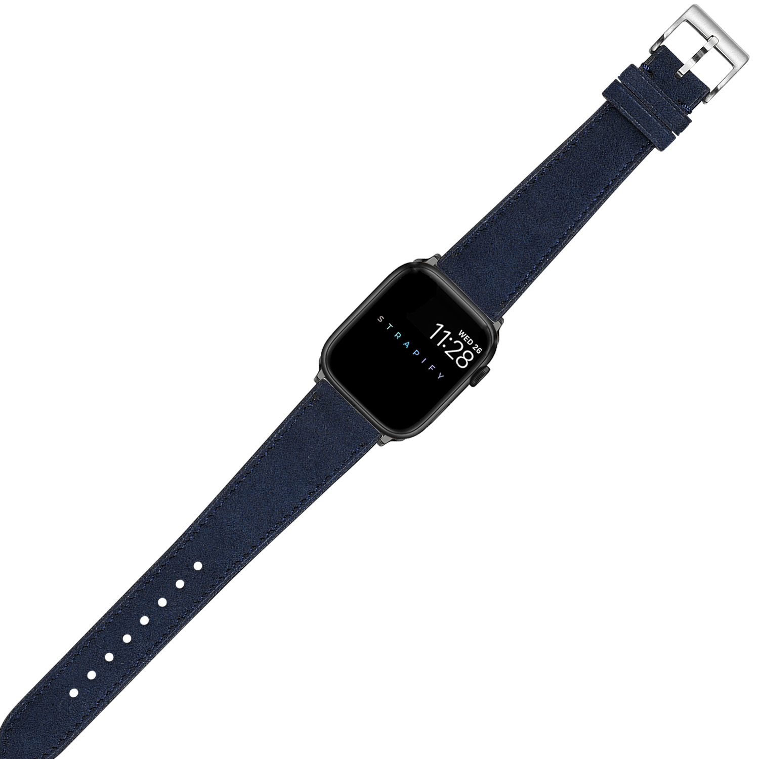 [Apple Watch] Alcantara Leather - Navy Blue