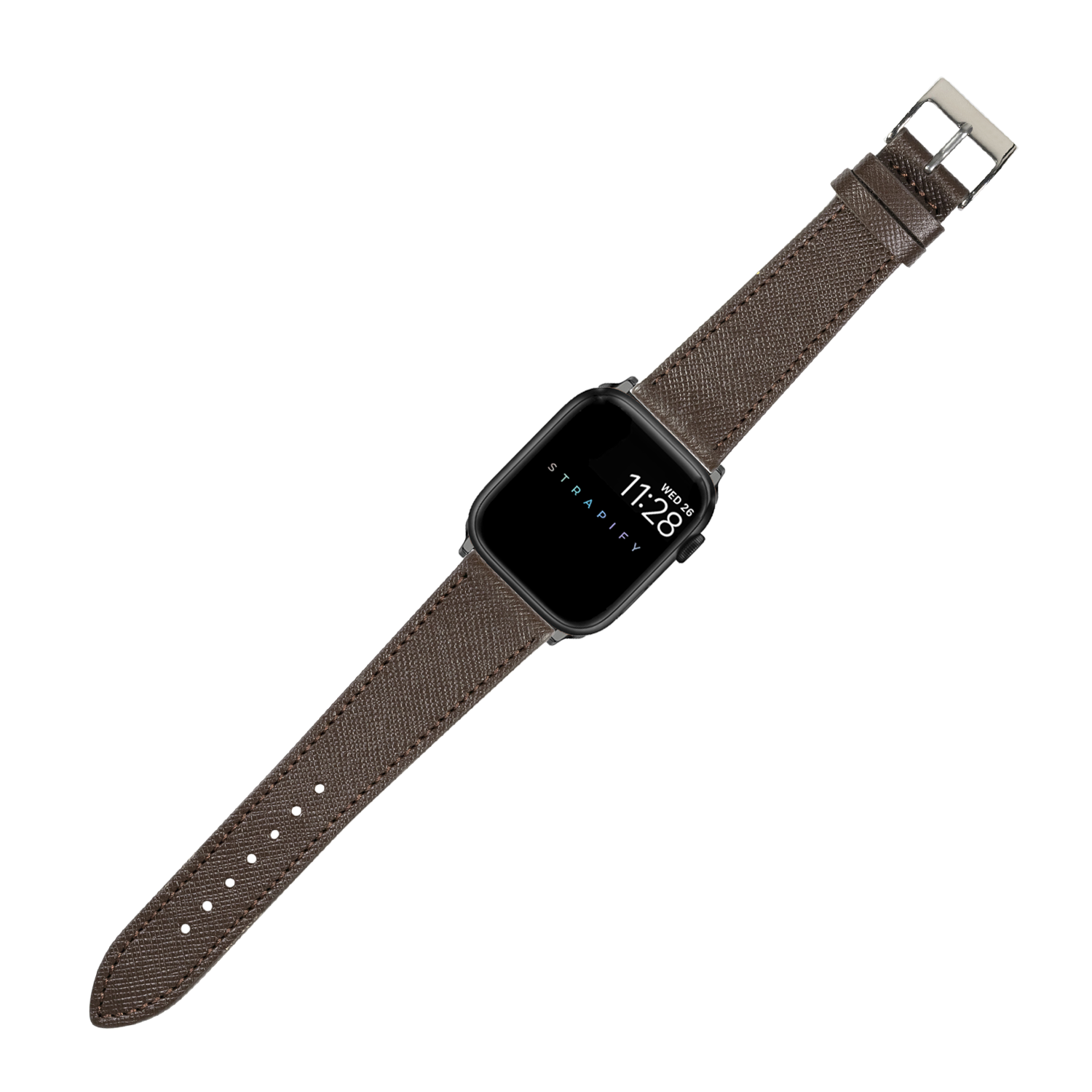 [Apple Watch] Saffiano Leather - Dark Brown