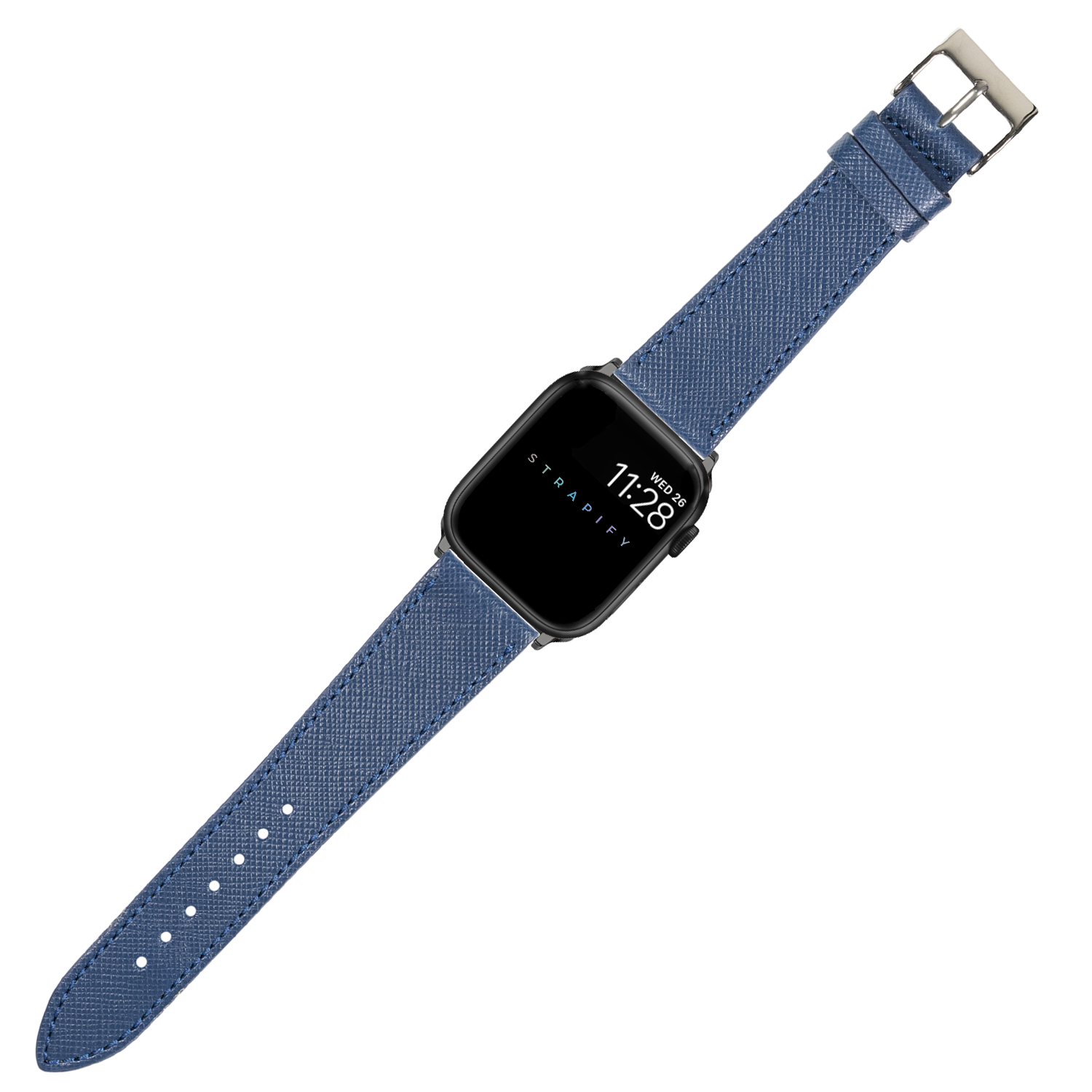 [Apple Watch] Saffiano Leather - Navy Blue