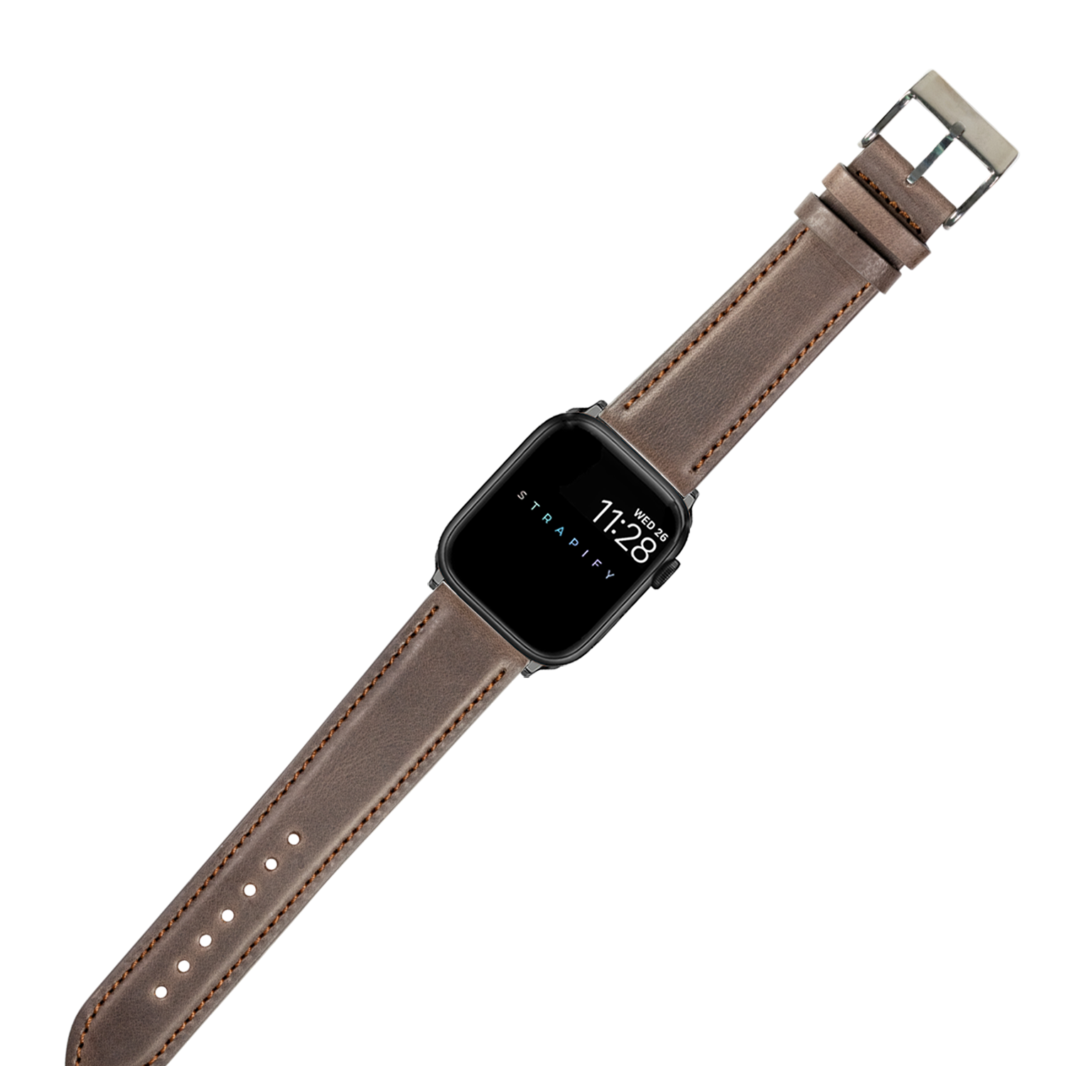 [Apple Watch] Padded Leather - Dark Brown