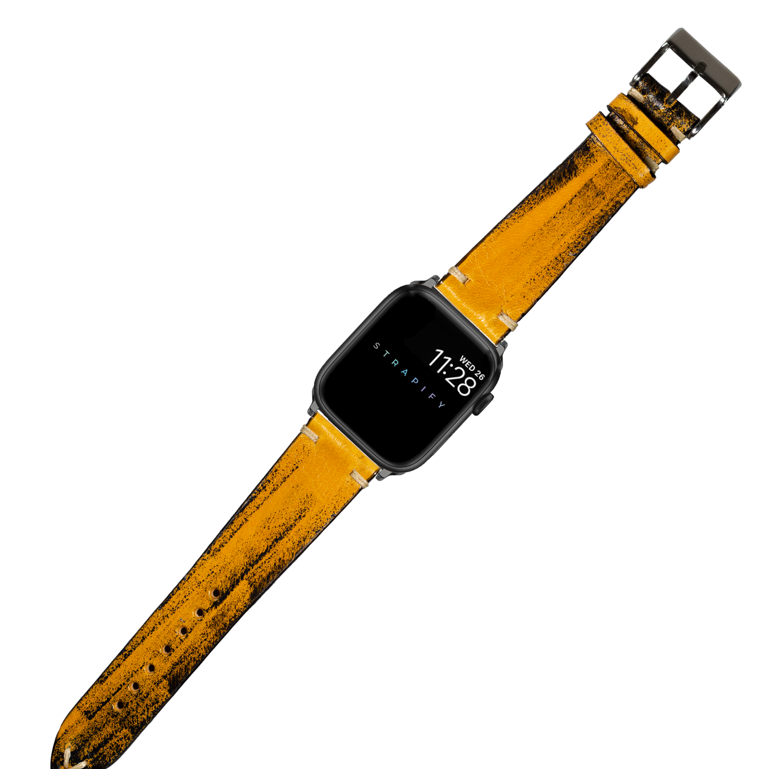 [Apple Watch] Vintage Knotted Leather - Smoked Yellow