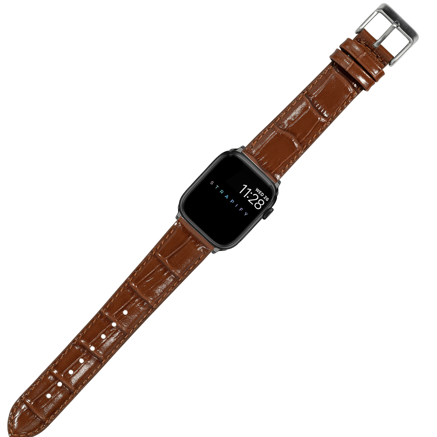 [Apple Watch] Alligator Leather - Brown