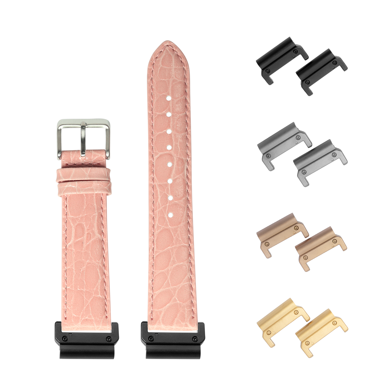 [QuickFit] Alligator Leather - Pink 26mm