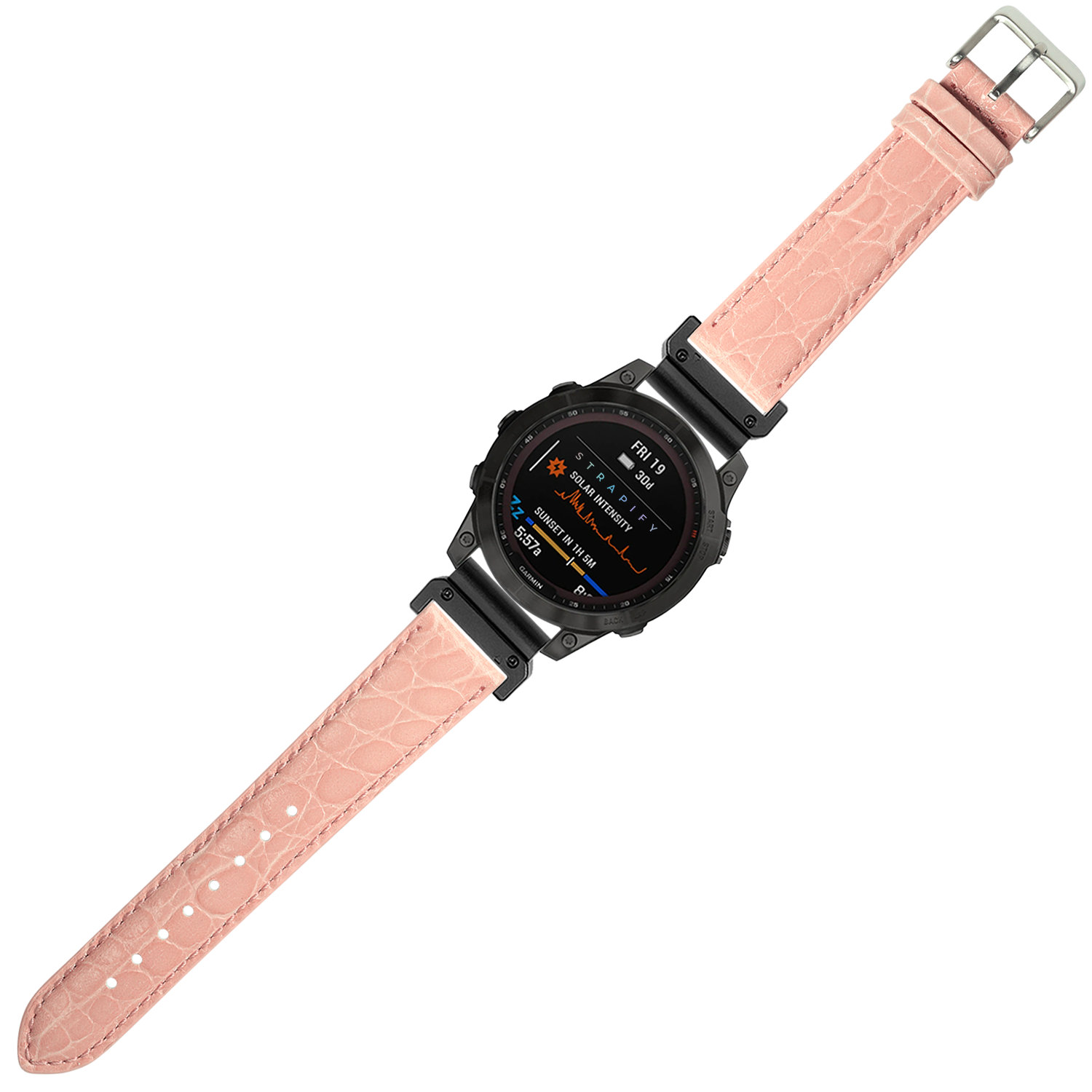 [QuickFit] Alligator Leather - Pink 22mm