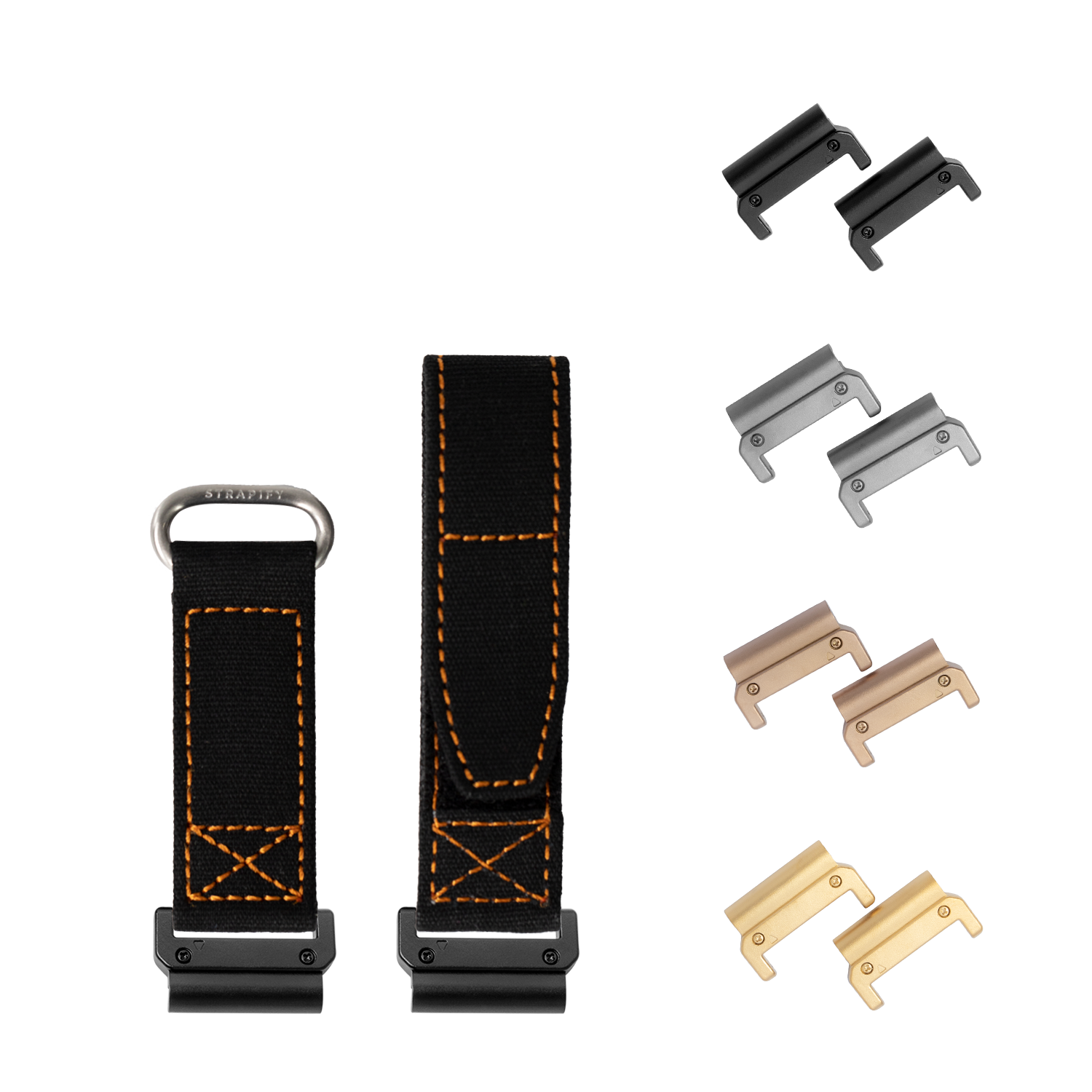 [QuickFit] Military Velcro - Black/Orange 22mm