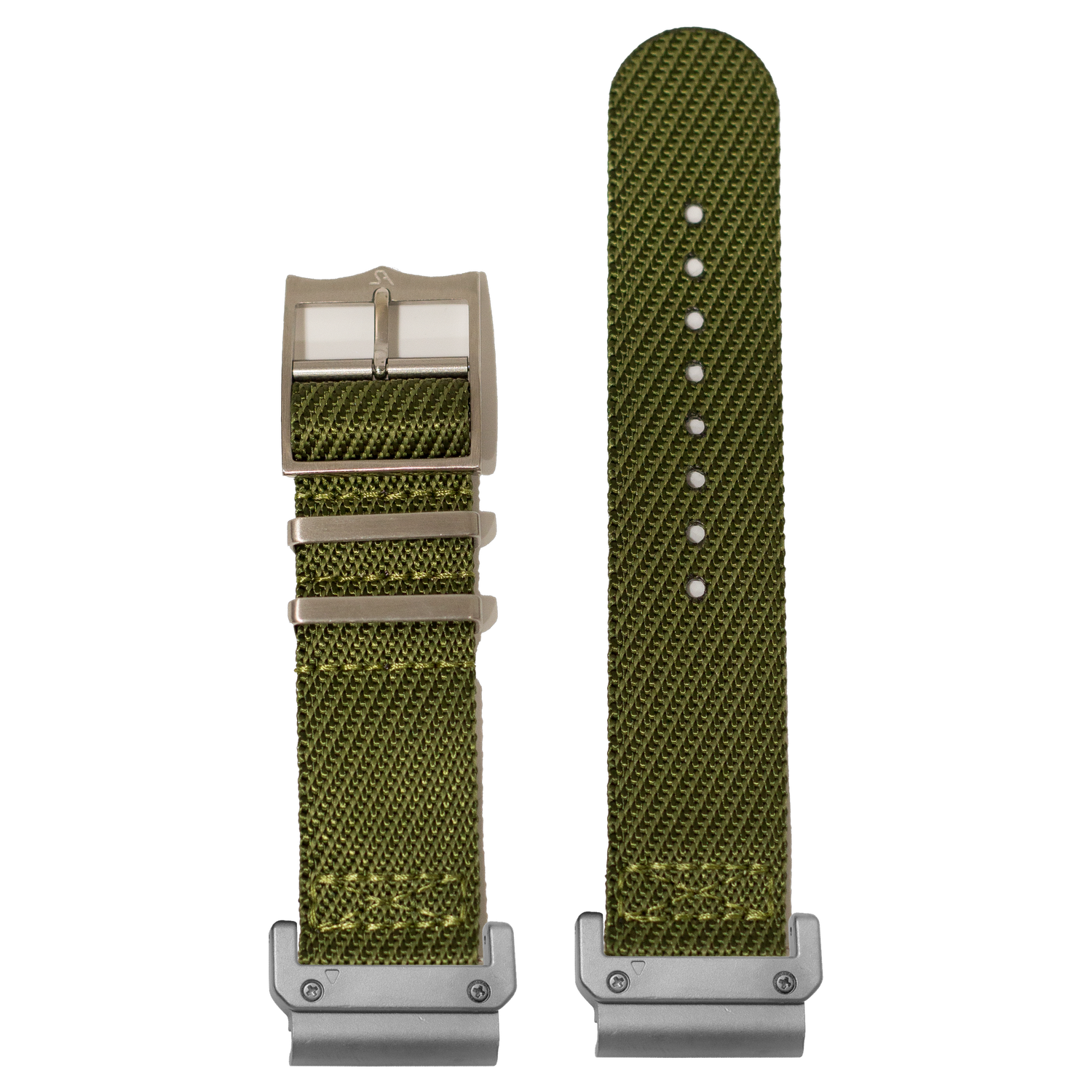 Cross Militex Army Green strap with QuickFit adapters attached to both ends