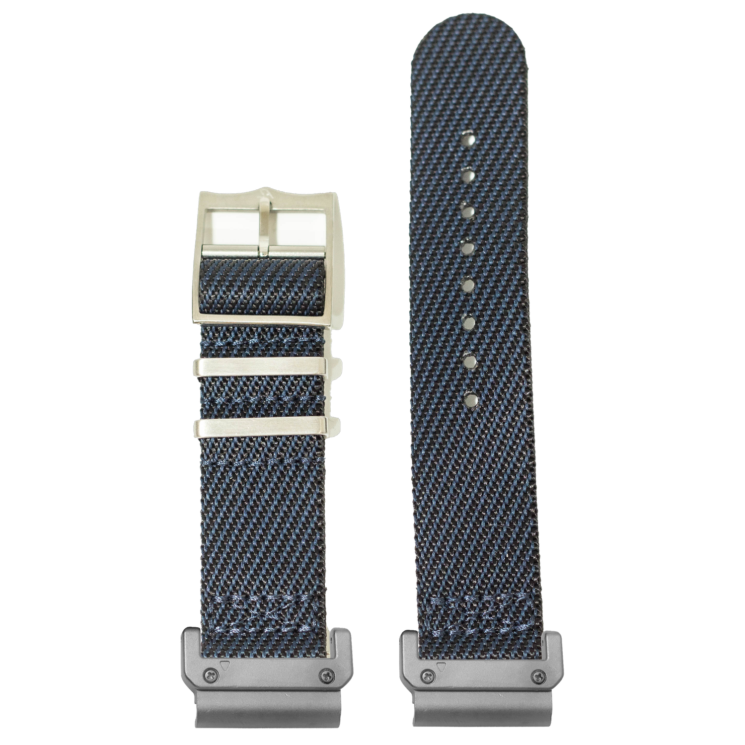 Cross Militex Night Blue strap with QuickFit adapters attached to both ends