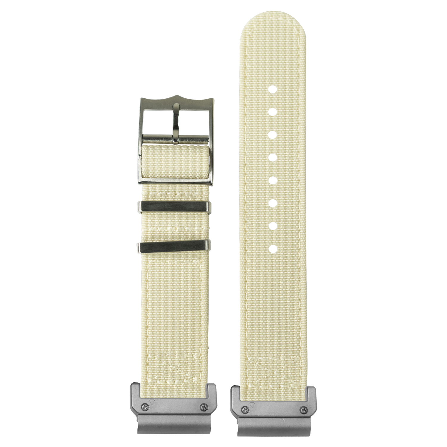 Alpha Militex Beige strap with QuickFit adapters attached to both ends