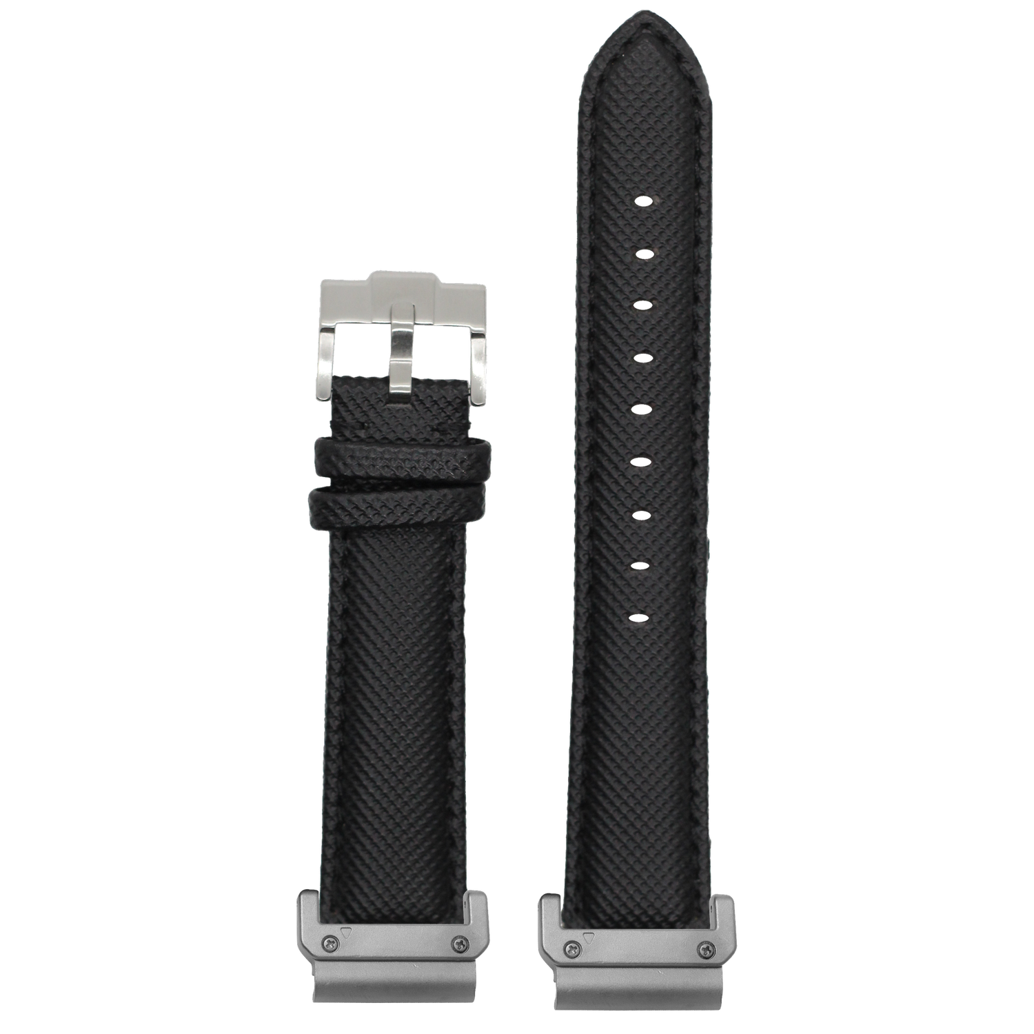 Sailcloth Black strap with QuickFit adapters attached to both ends