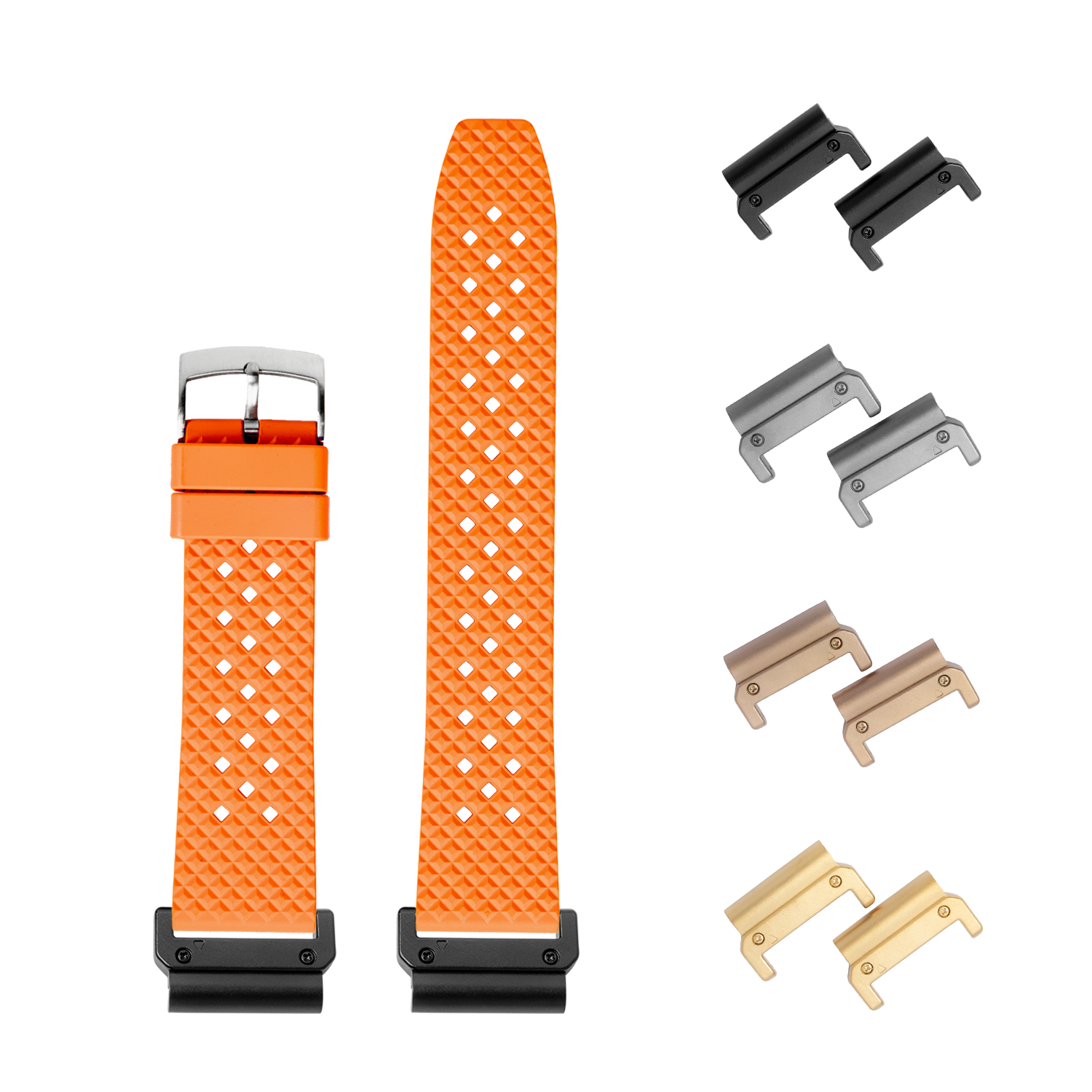 [QuickFit] King Honeycomb FKM Rubber - Orange 26mm