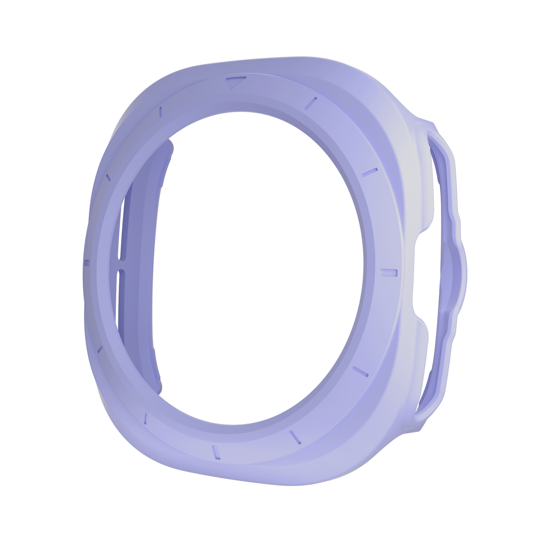 Lavender protective case for Galaxy Watch Ultra with rounded corners and secure fit design