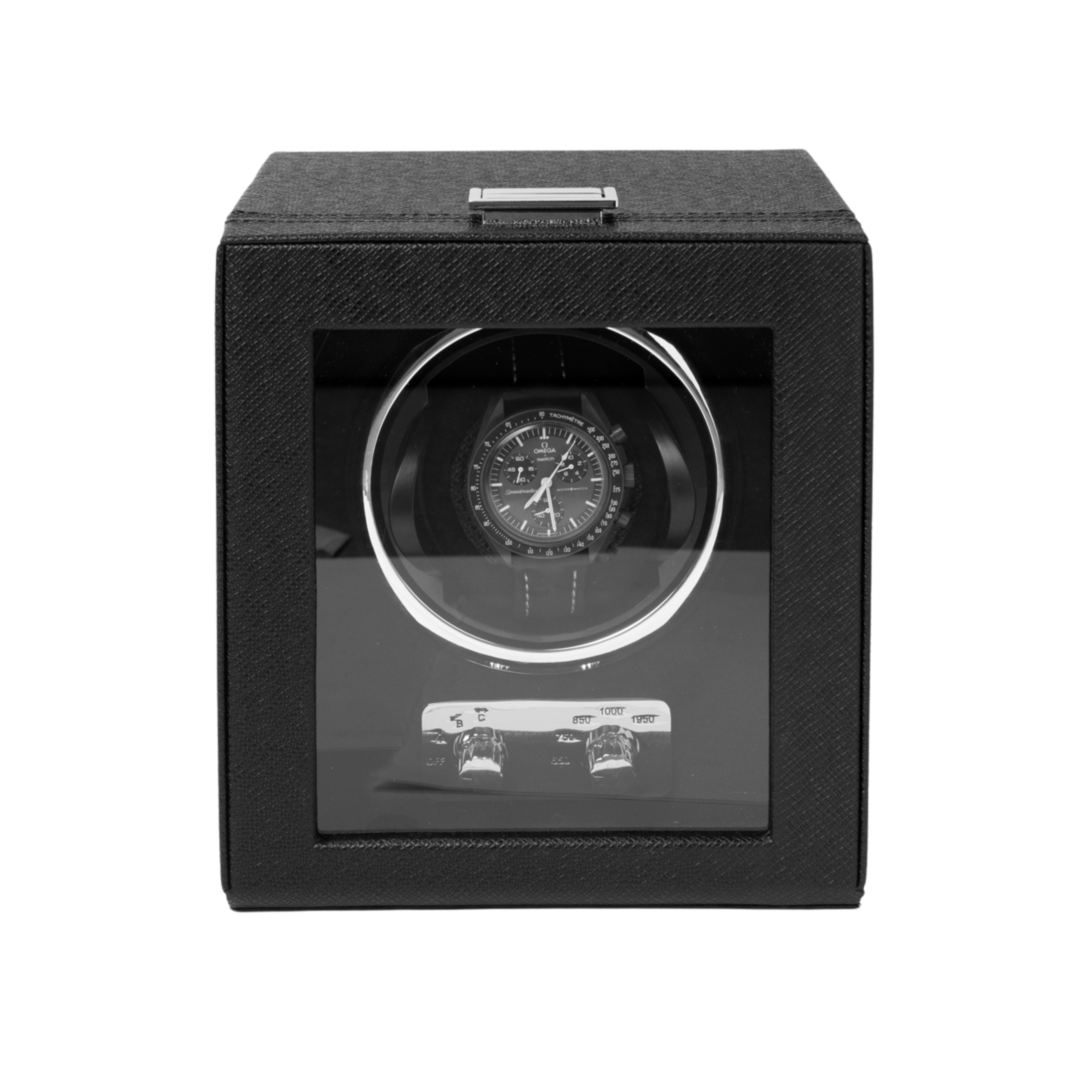 Watch Winder - Saffiano Leather (Single/Double) | Black