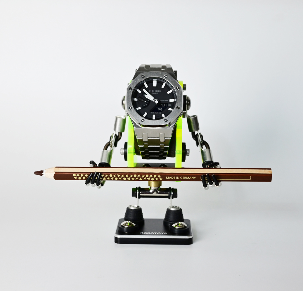 [RoboToys] Watch Stand - Minibot - Neon Green