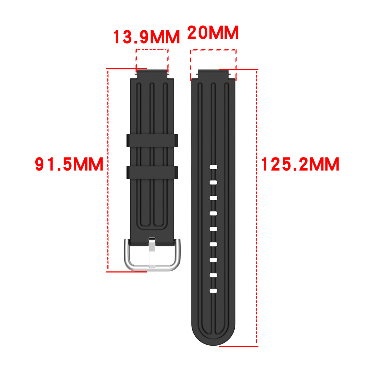 Garmin Cirqa Silicone - dimensions and profile