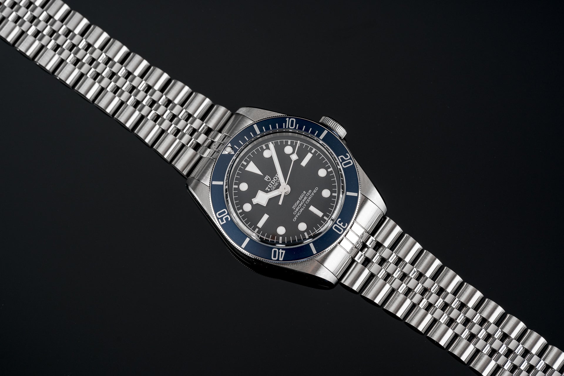 Stainless steel bracelet for Tudor 41mm watch models with solid link construction and secure clasp closure