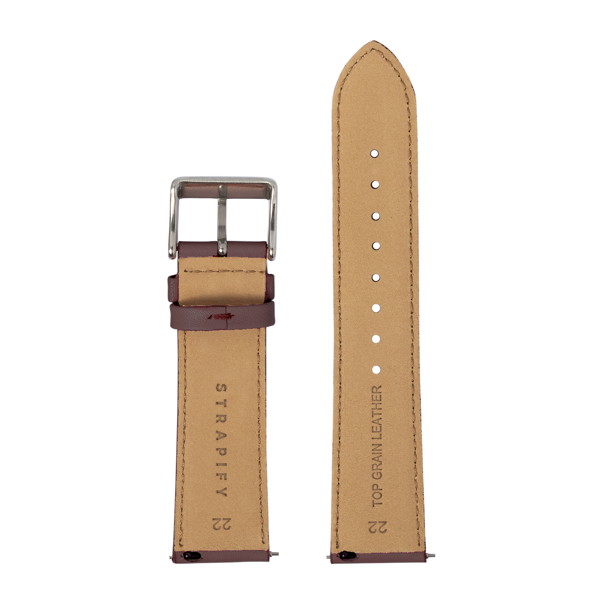 Padded Leather - Bordeaux for Pixel Watch 3-5 45mm