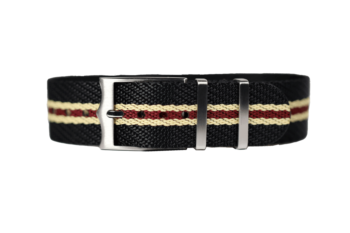 Cross Militex - Black / Beige / Maroon for Pixel Watch 1-5 41mm