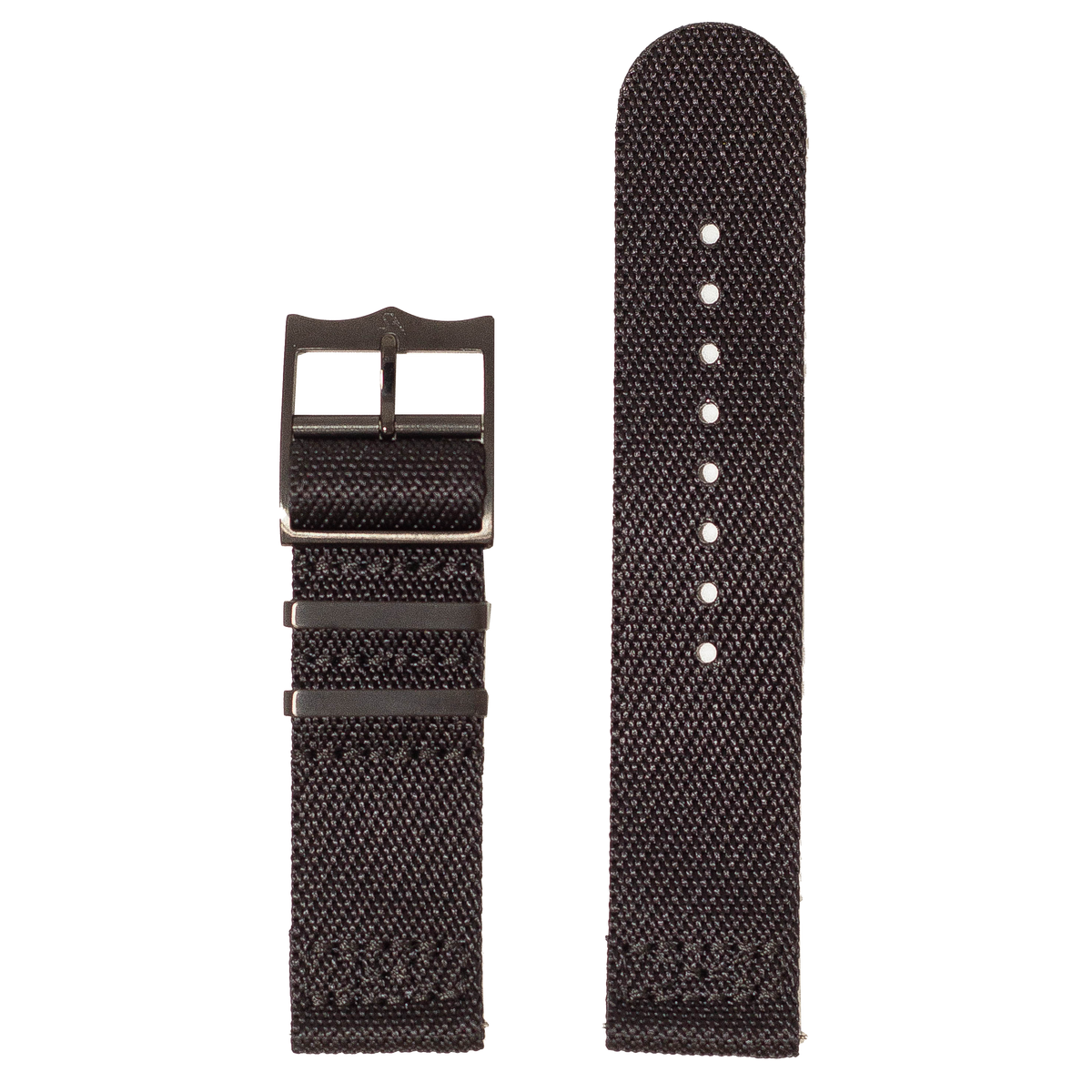 Stealth black black hardware cross NATO watch strap