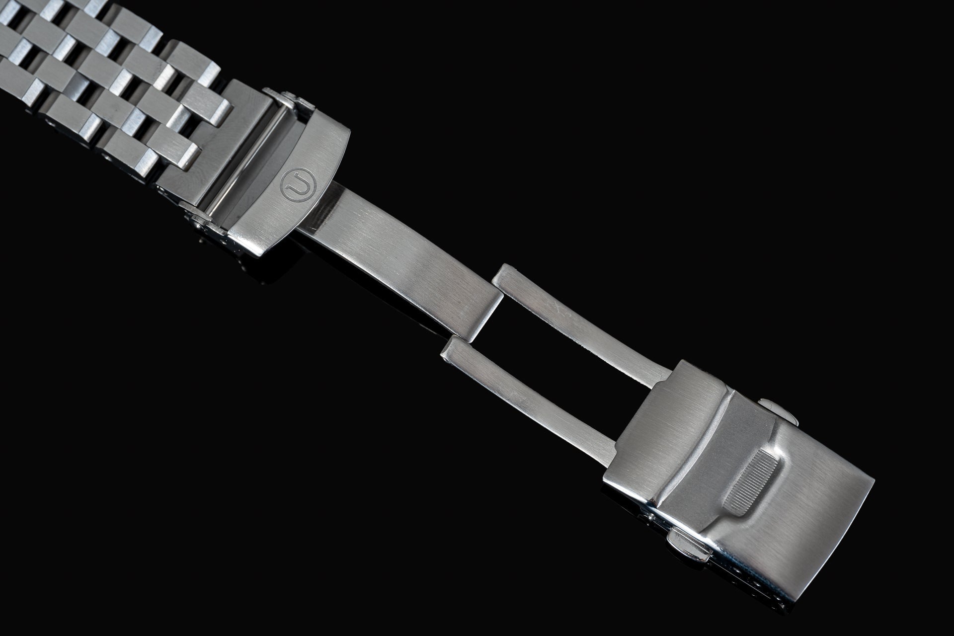 Stainless steel Super Engineer bracelet for Seiko Samurai watch with solid end links and deployant clasp