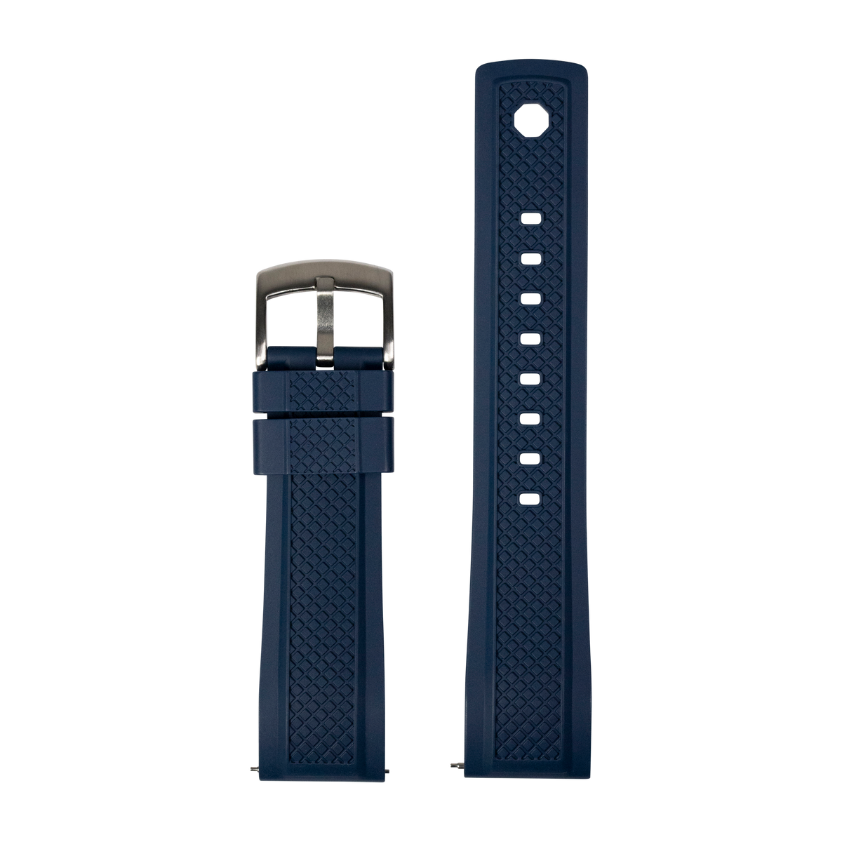GridLock FKM Rubber - Navy Blue for Pixel Watch 3-5 45mm