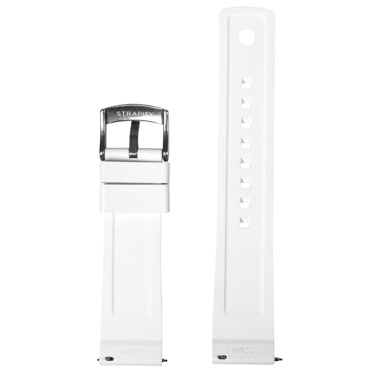 GridLock FKM Rubber - White for Pixel Watch 1-5 41mm