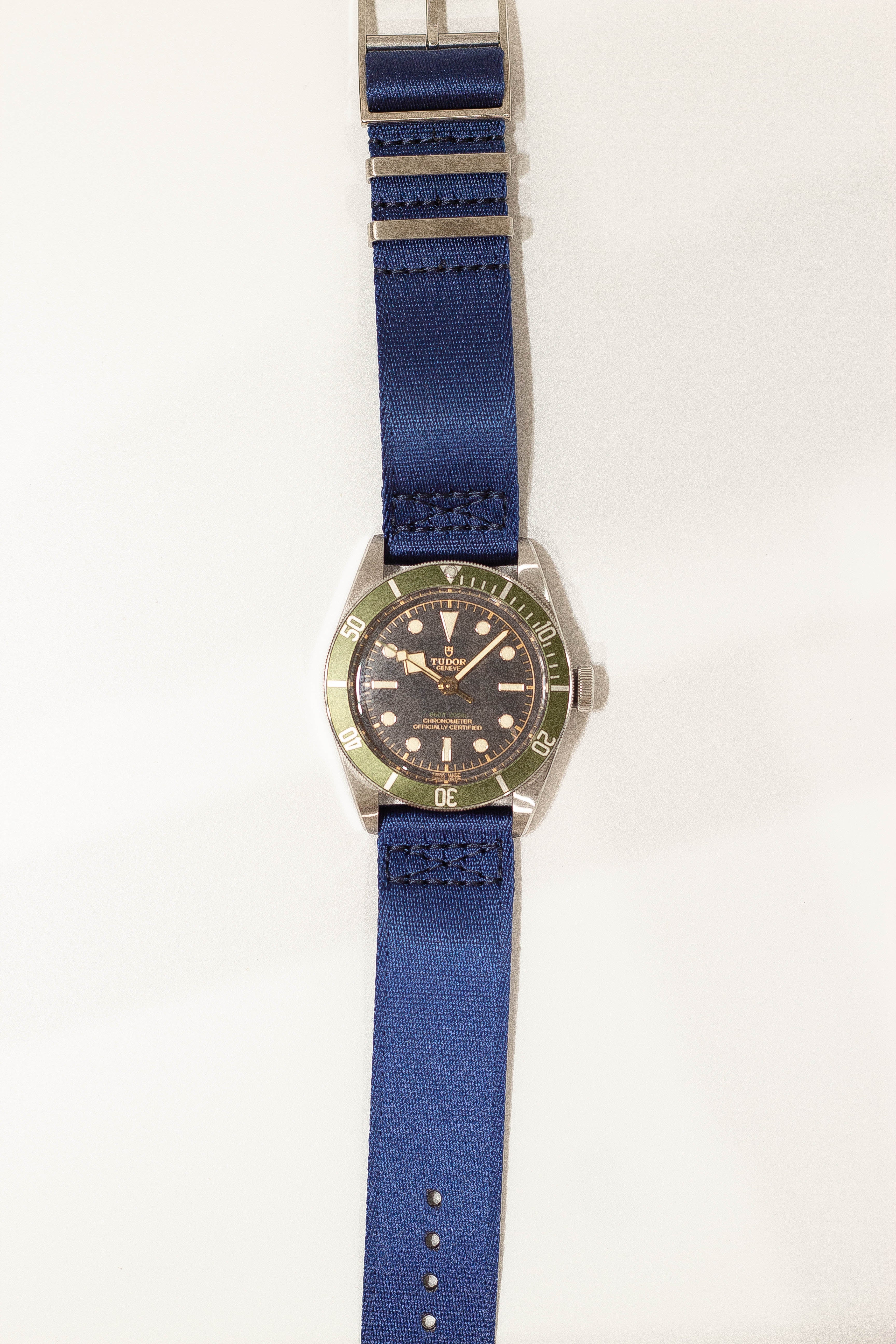 Navy blue ultra militex strap front view