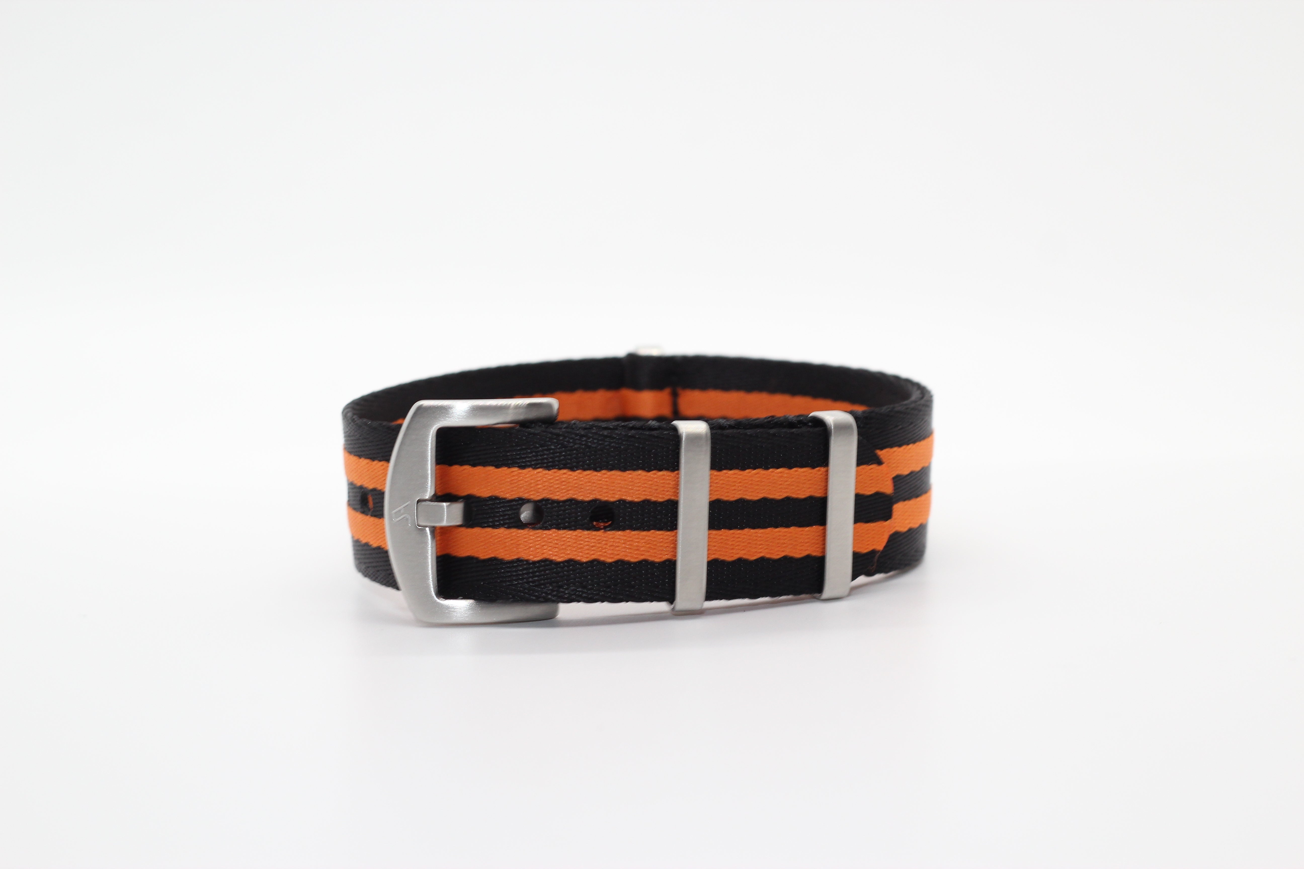 Ultra Militex Black Orange quick release watch strap