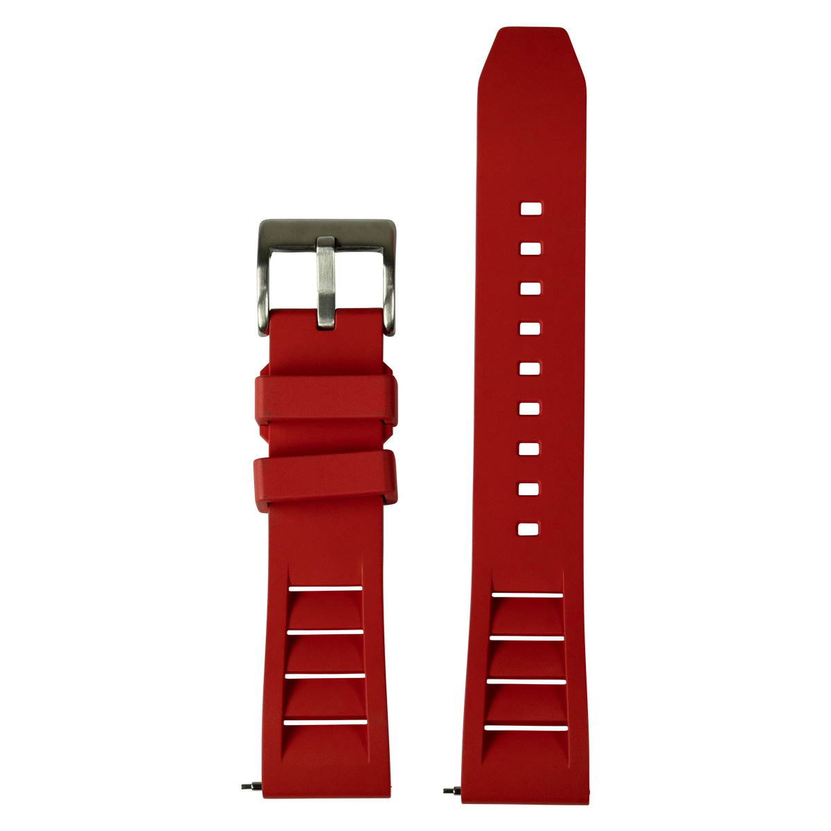 Shark Fin FKM Rubber - Red for Pixel Watch 1-5 41mm