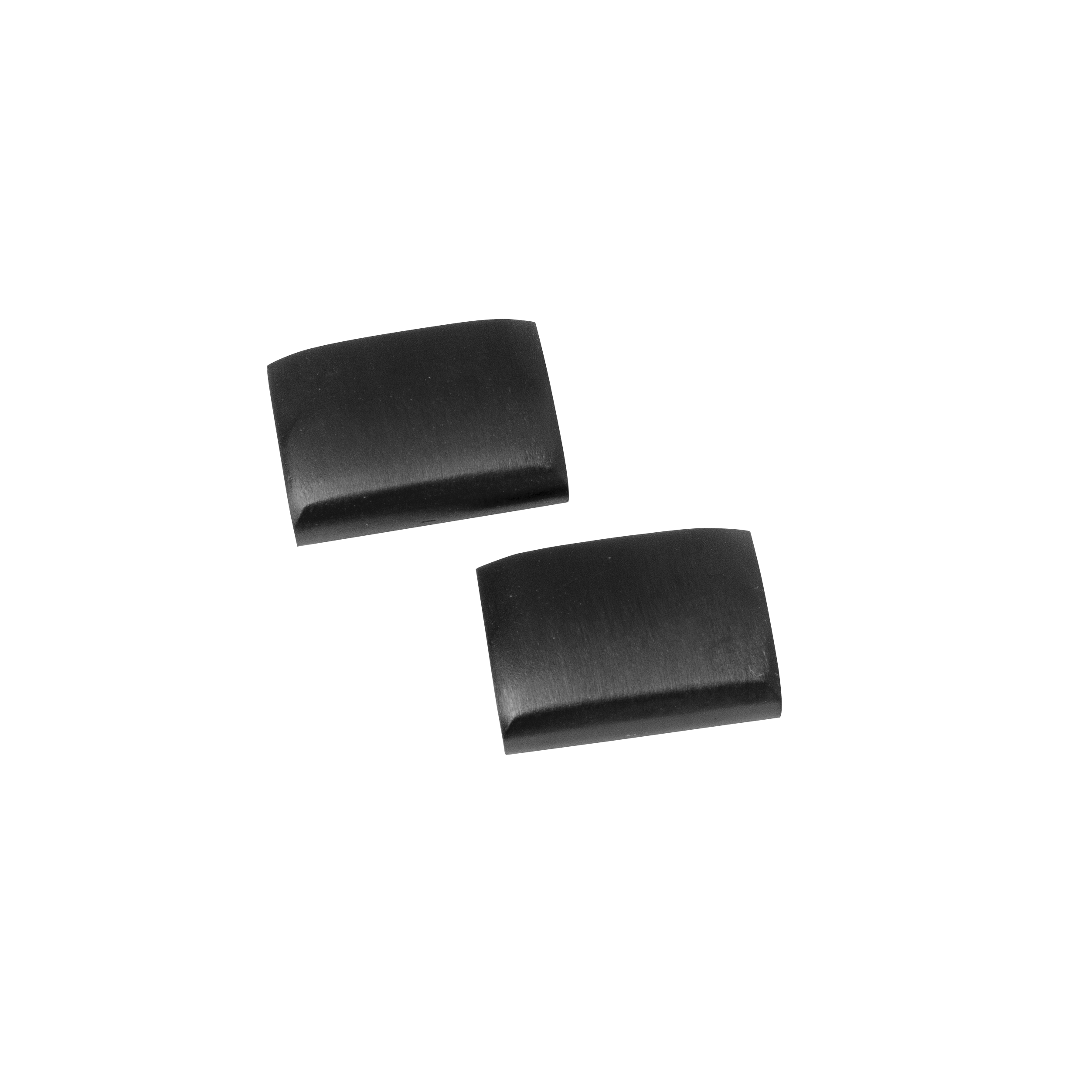 Black QuickFit 26mm spring bar adapters for universal watch strap compatibility, pair shown