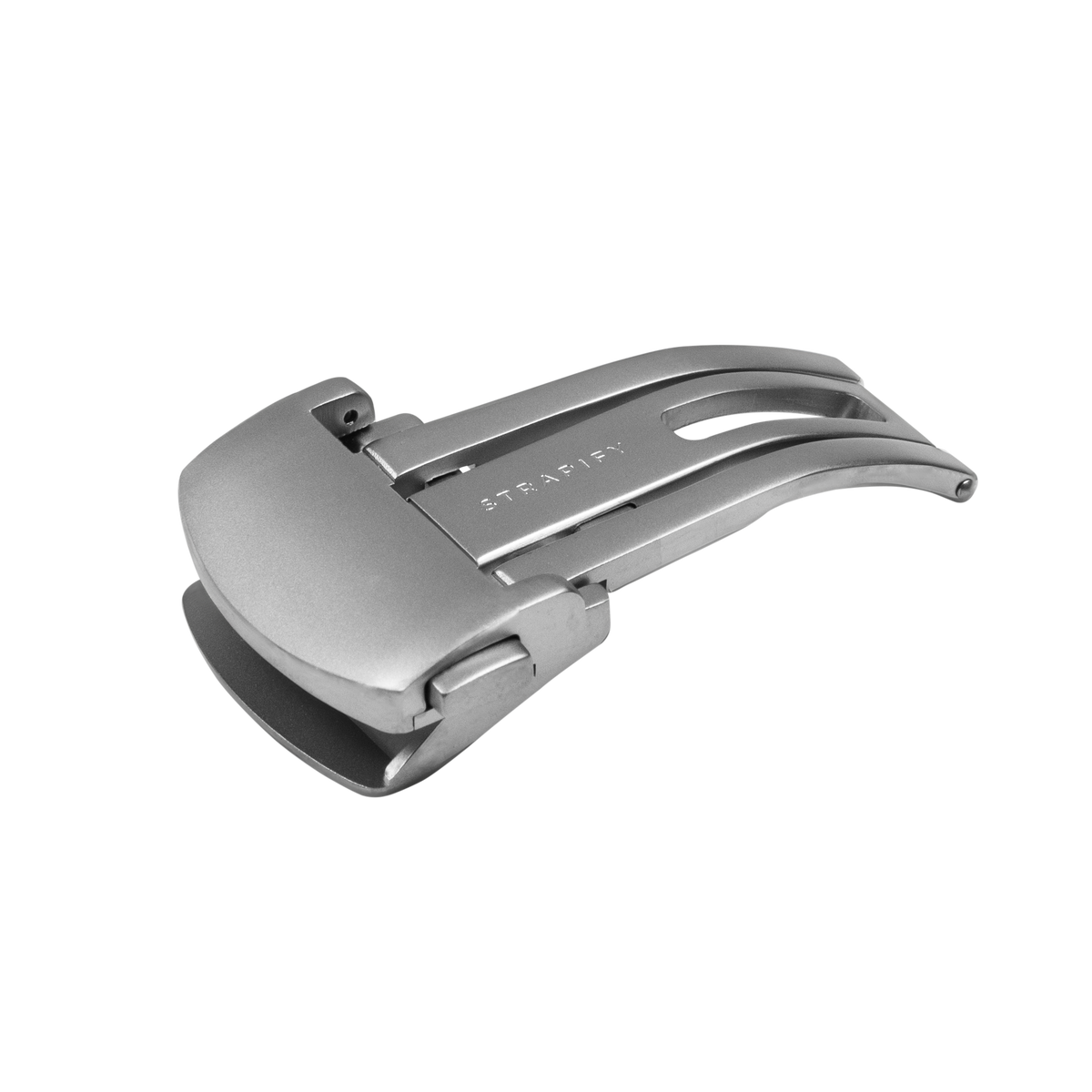 Vanguard Deployant Clasp with On-The-Fly Microadjustment Silver (Bead Blasted) for Pixel Watch 1-5 41mm