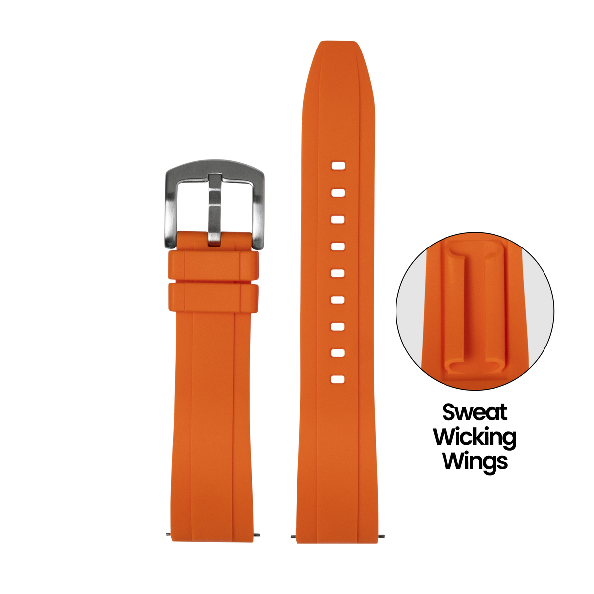 Kingston FKM Rubber - Orange for Pixel Watch 3-5 45mm