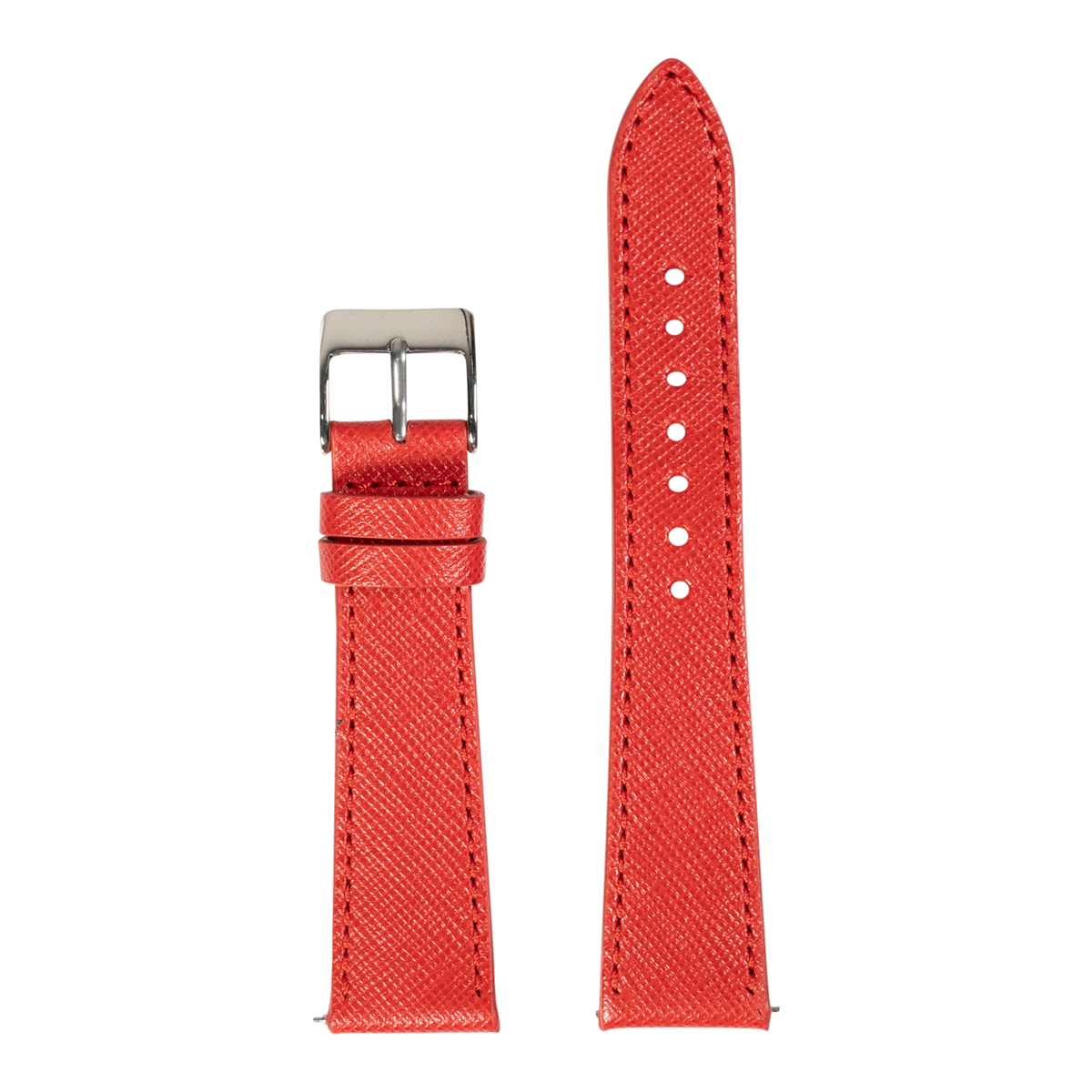 Saffiano Leather - Red for Pixel Watch 1-5 41mm