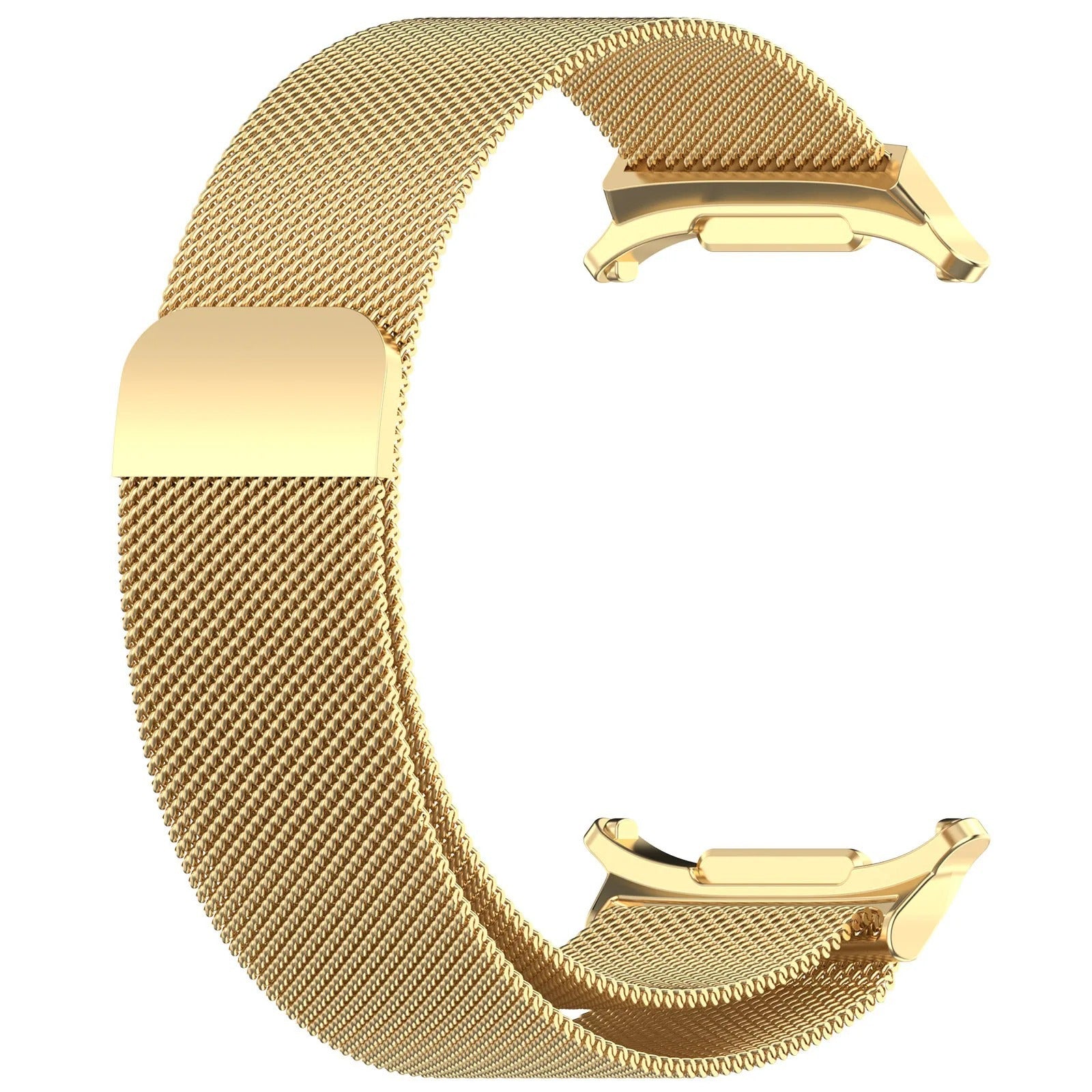 Gold Milanese mesh watch band with magnetic closure for Galaxy Watch Ultra