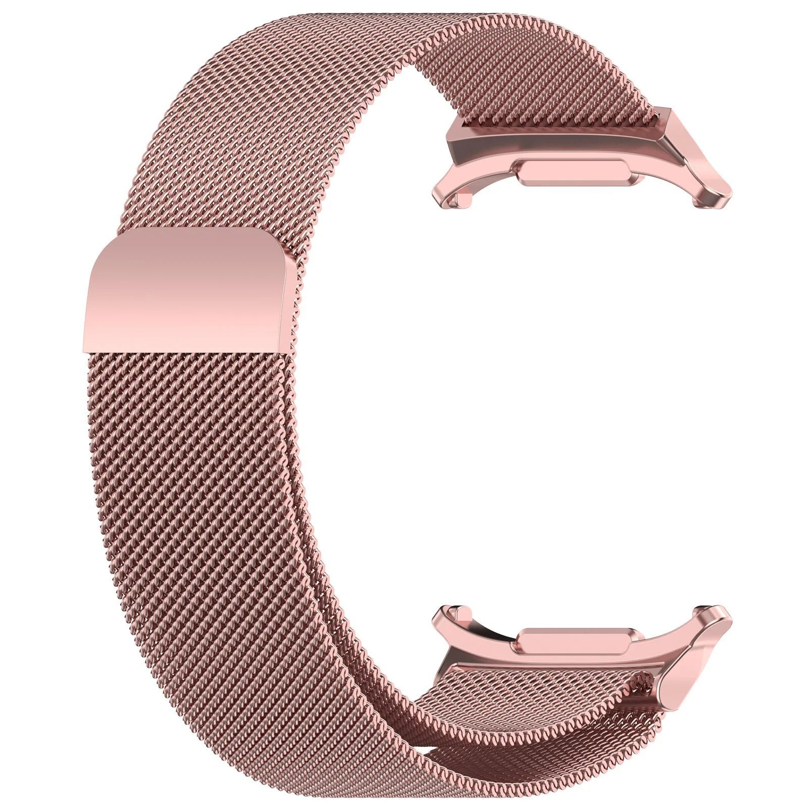 Rose gold Milanese mesh watch band with magnetic closure for Galaxy Watch Ultra