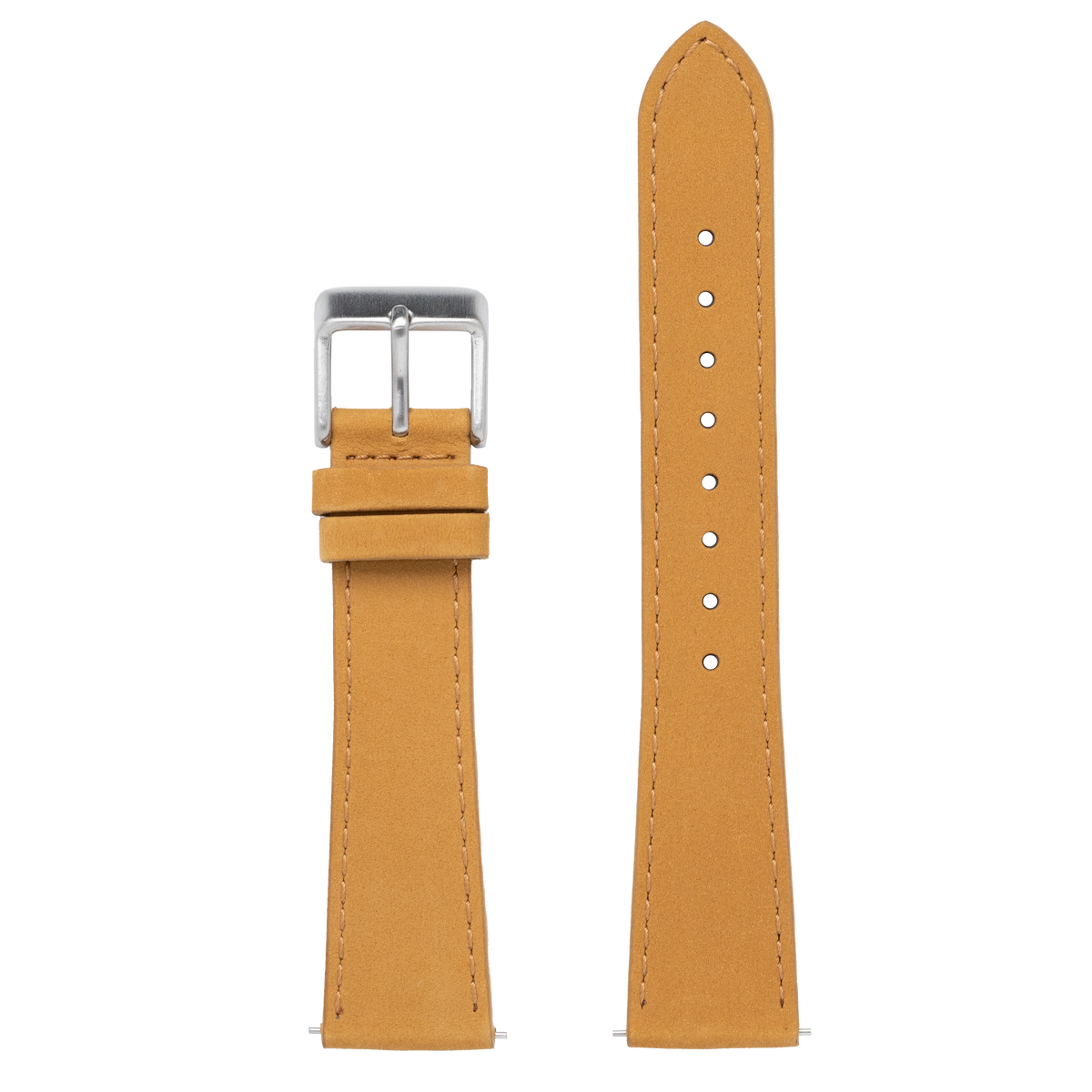 Nubuck Leather - Brown for Pixel Watch 3-5 45mm