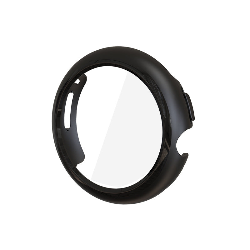 Black protective case for Google Pixel smartwatch with durable TPU material and secure fit design