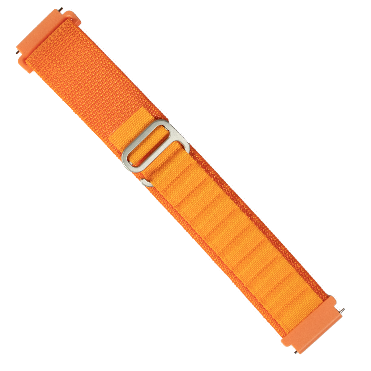 Bright orange Alpine Loop watch band with metal buckle for Galaxy Watch 8 and Ultra models