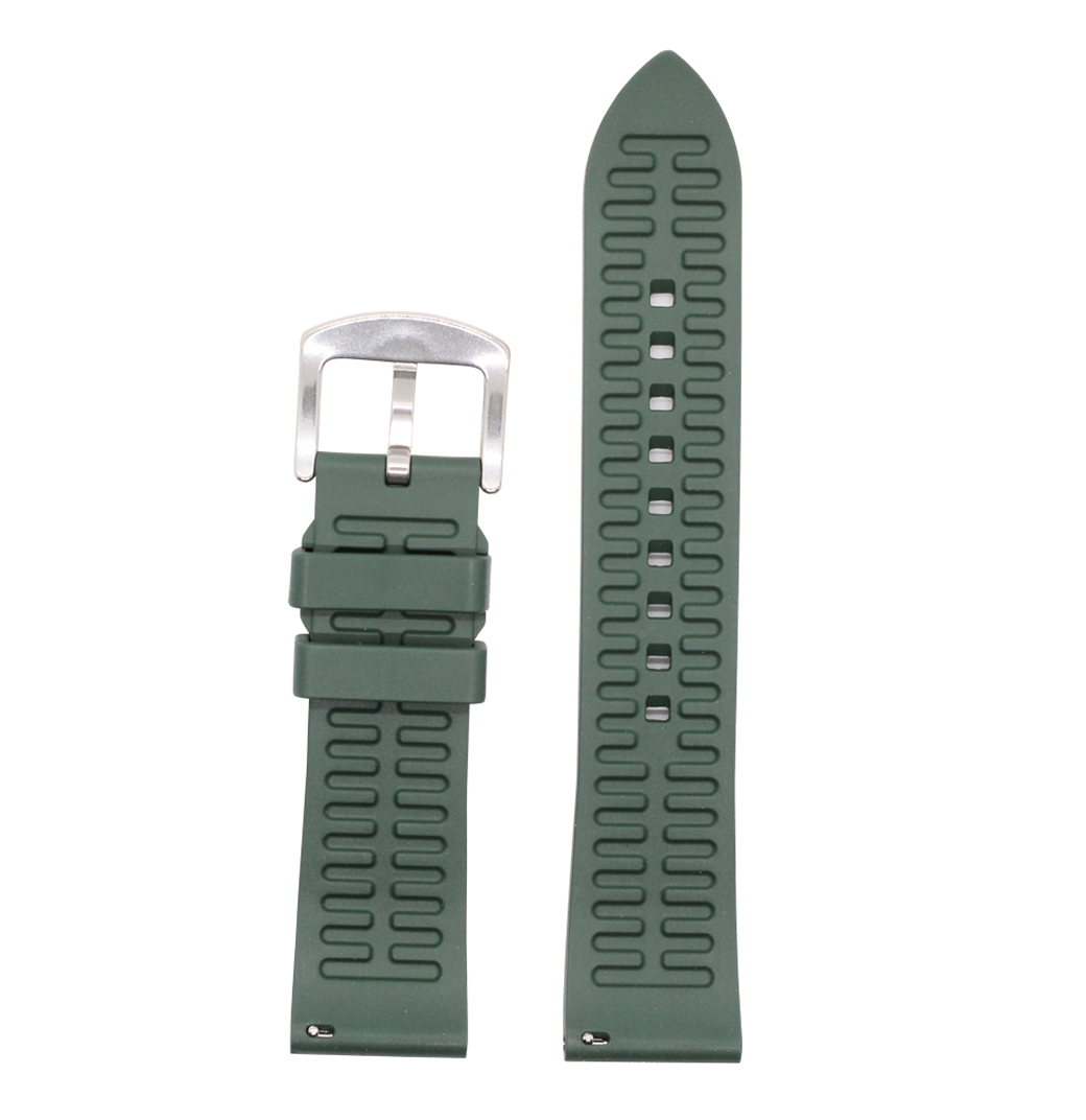 Prairie FKM Rubber - Forest Green for Pixel Watch 3-5 45mm
