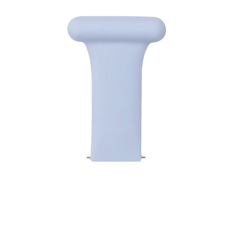 Light blue quick release job fob lanyard attachment with rounded top cap and mounting holes