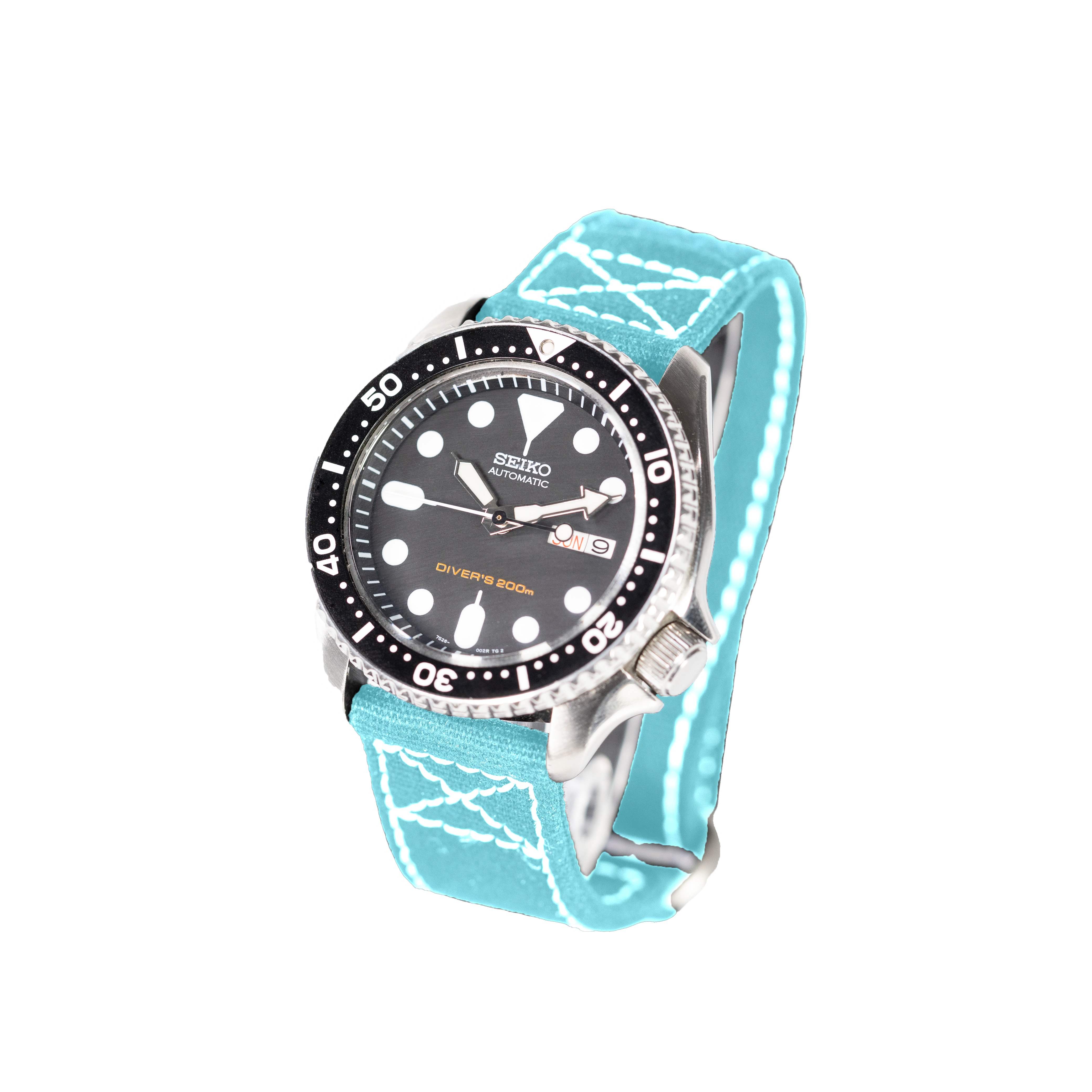 Sky Blue White Strap 2