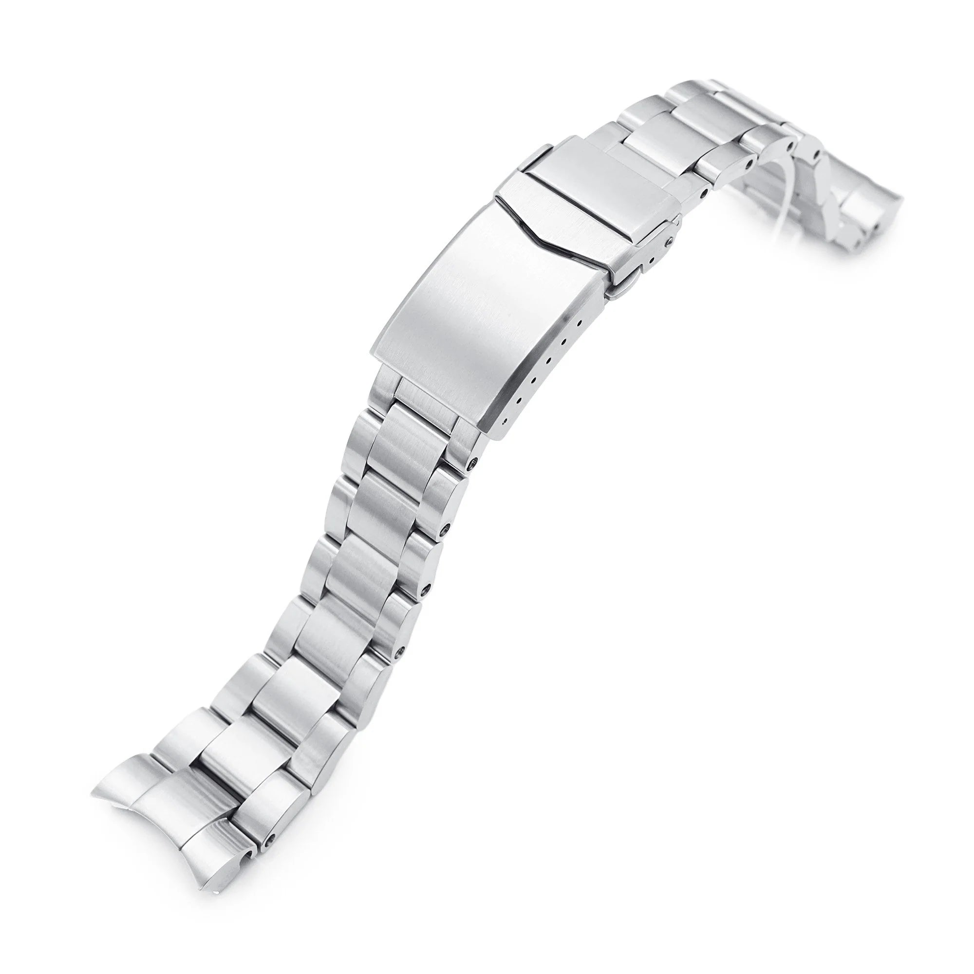 Stainless steel Super-O Boyer bracelet for Tudor Black Bay 58 with solid link construction and secure clasp